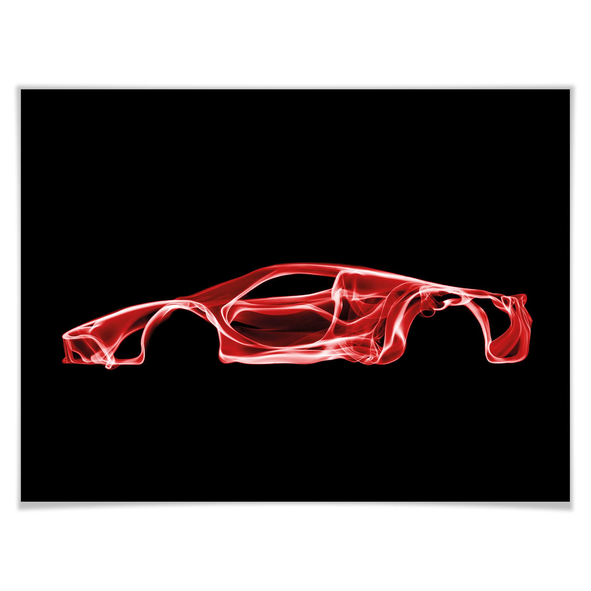 Plakat - Mielu - Red car