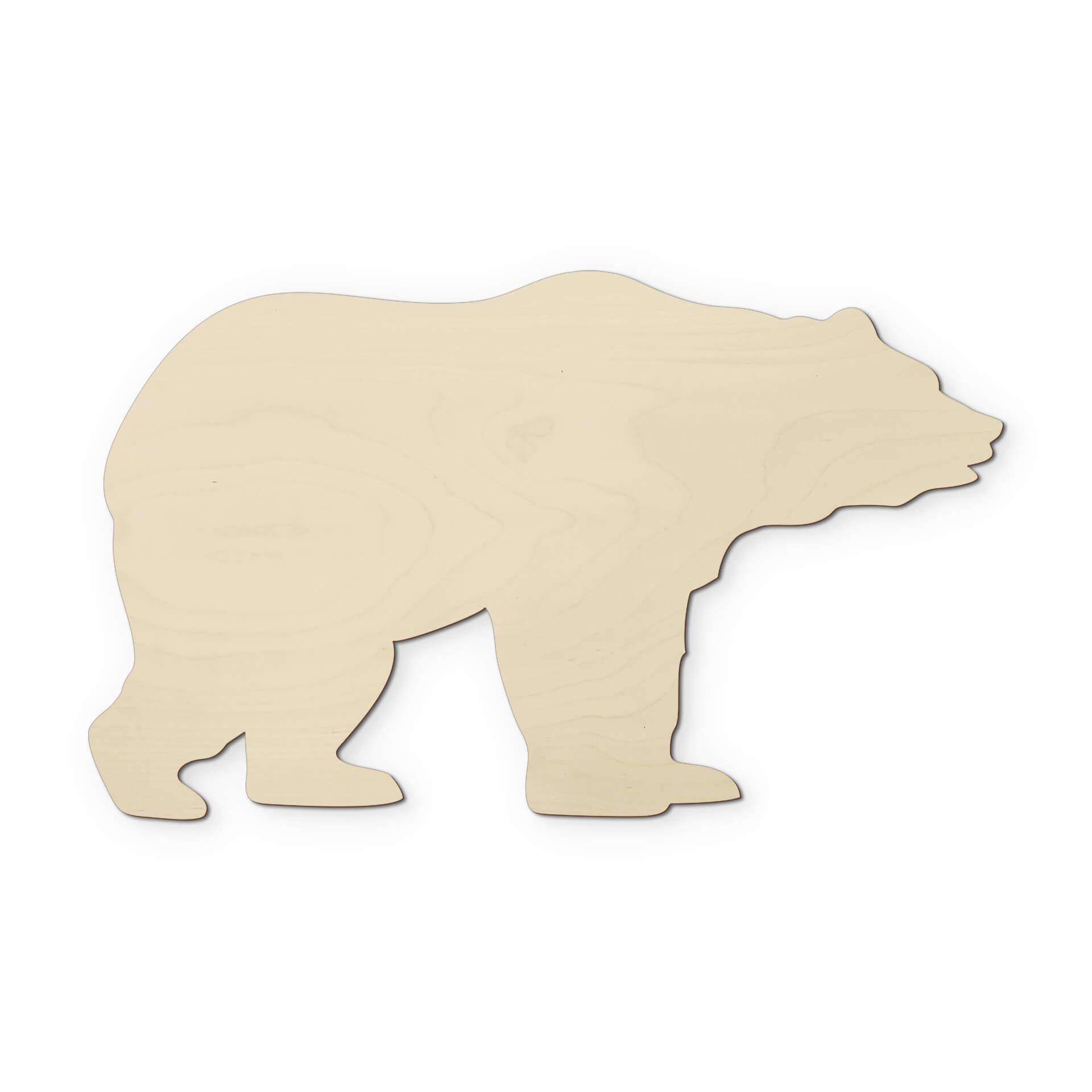 Decoro in legno - Orso