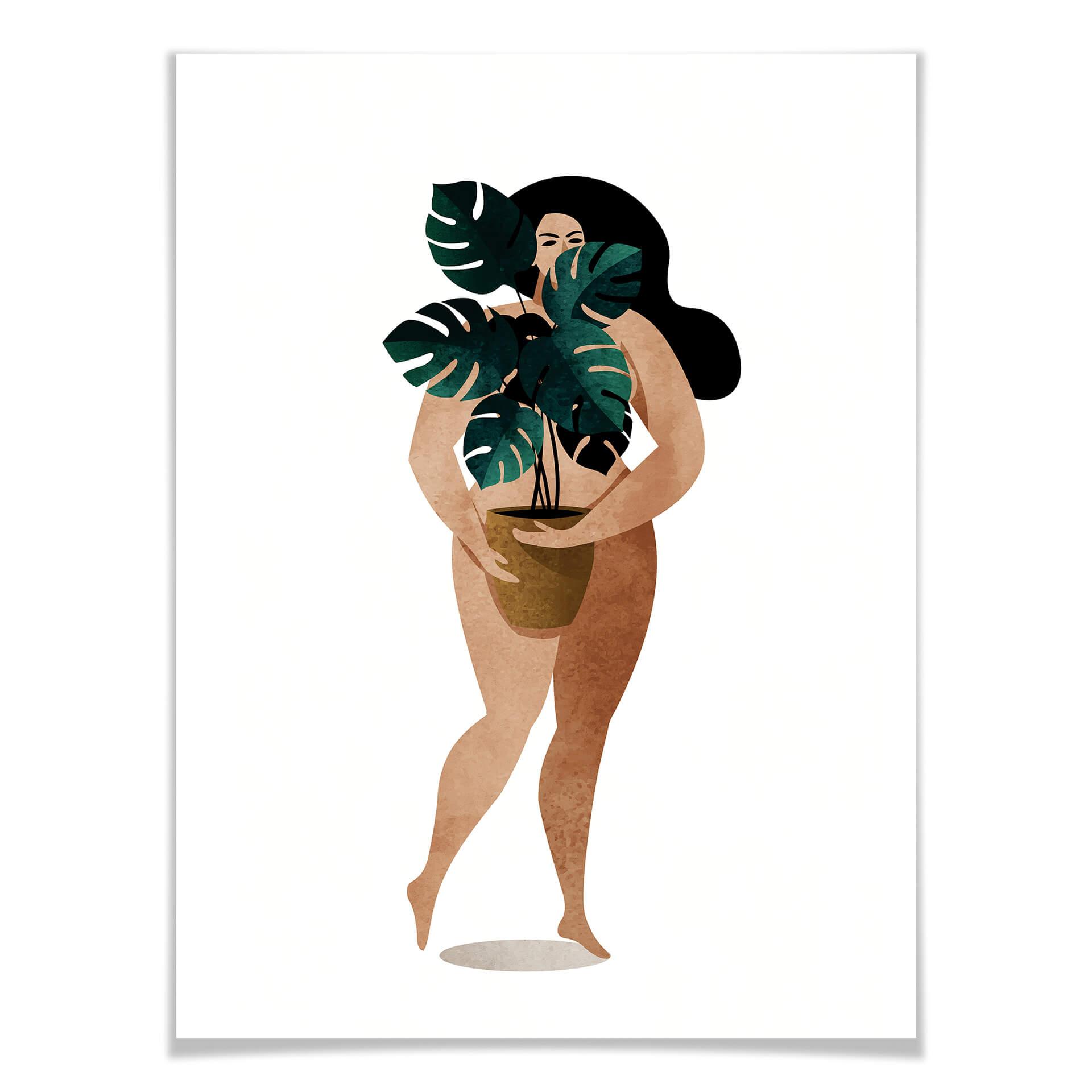 Plakat - Kubistika - Naked Lady