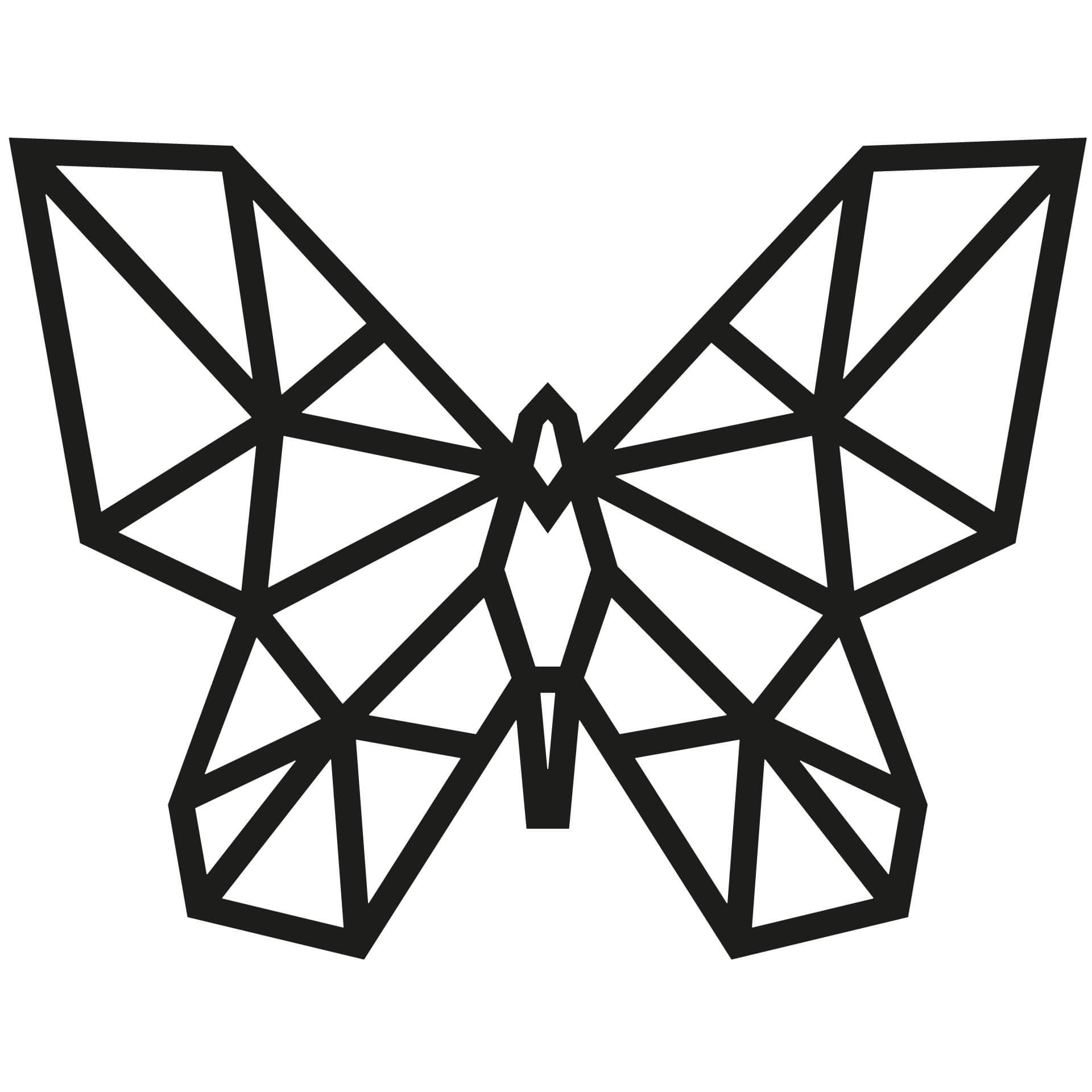 Adesivo origami - Farfalla