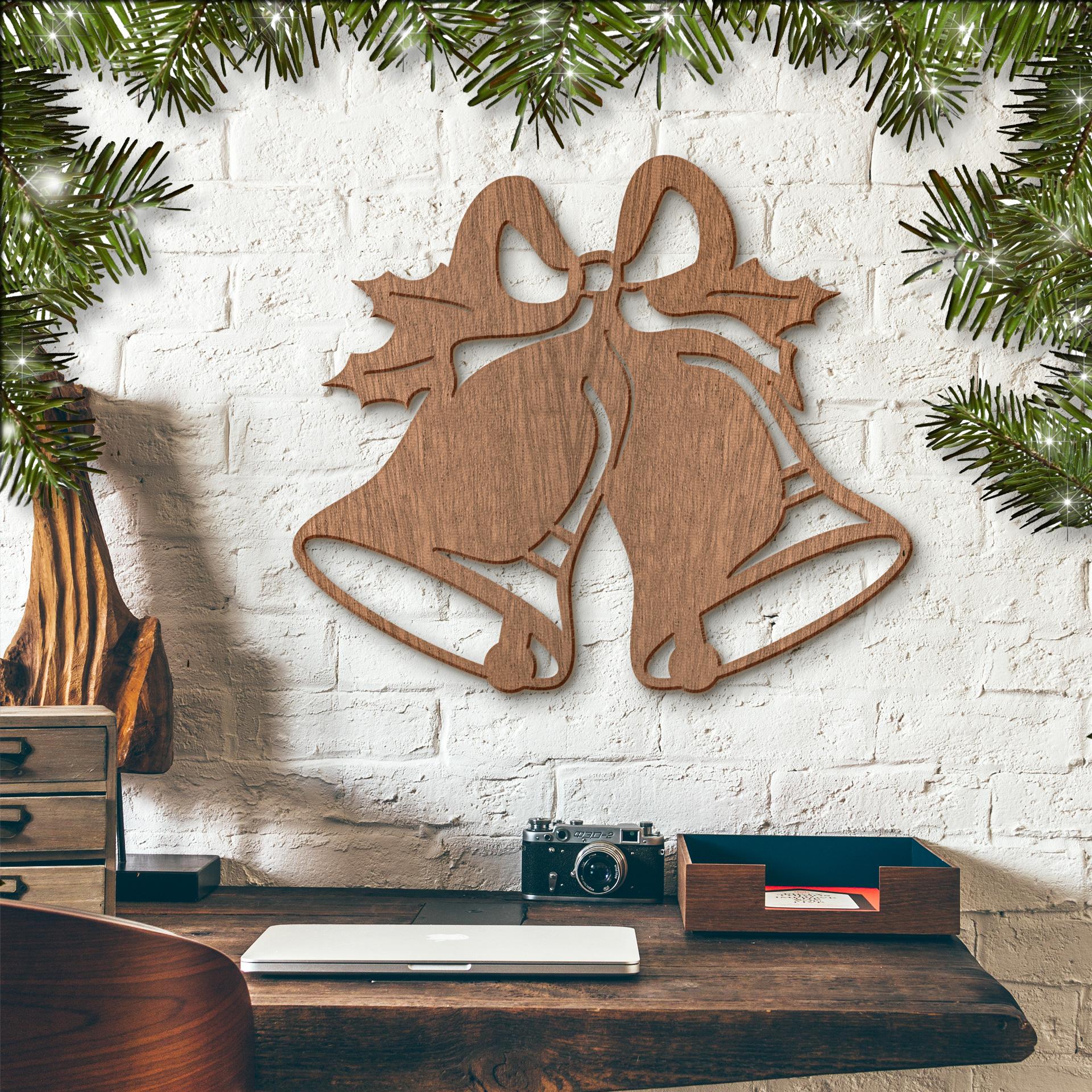 Arte en madera de caoba - Campanas