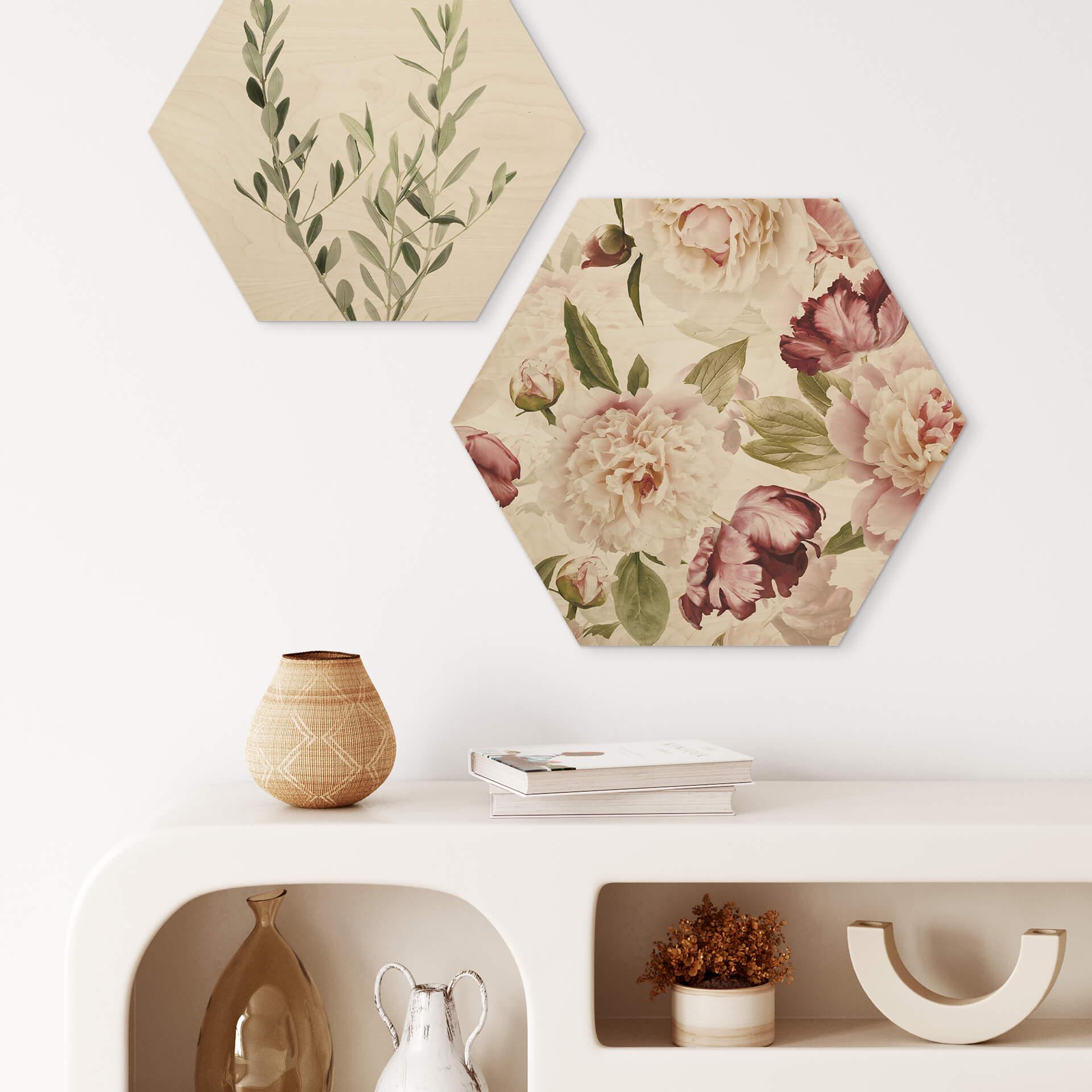 Esagono in legno UN Designs - Vintage