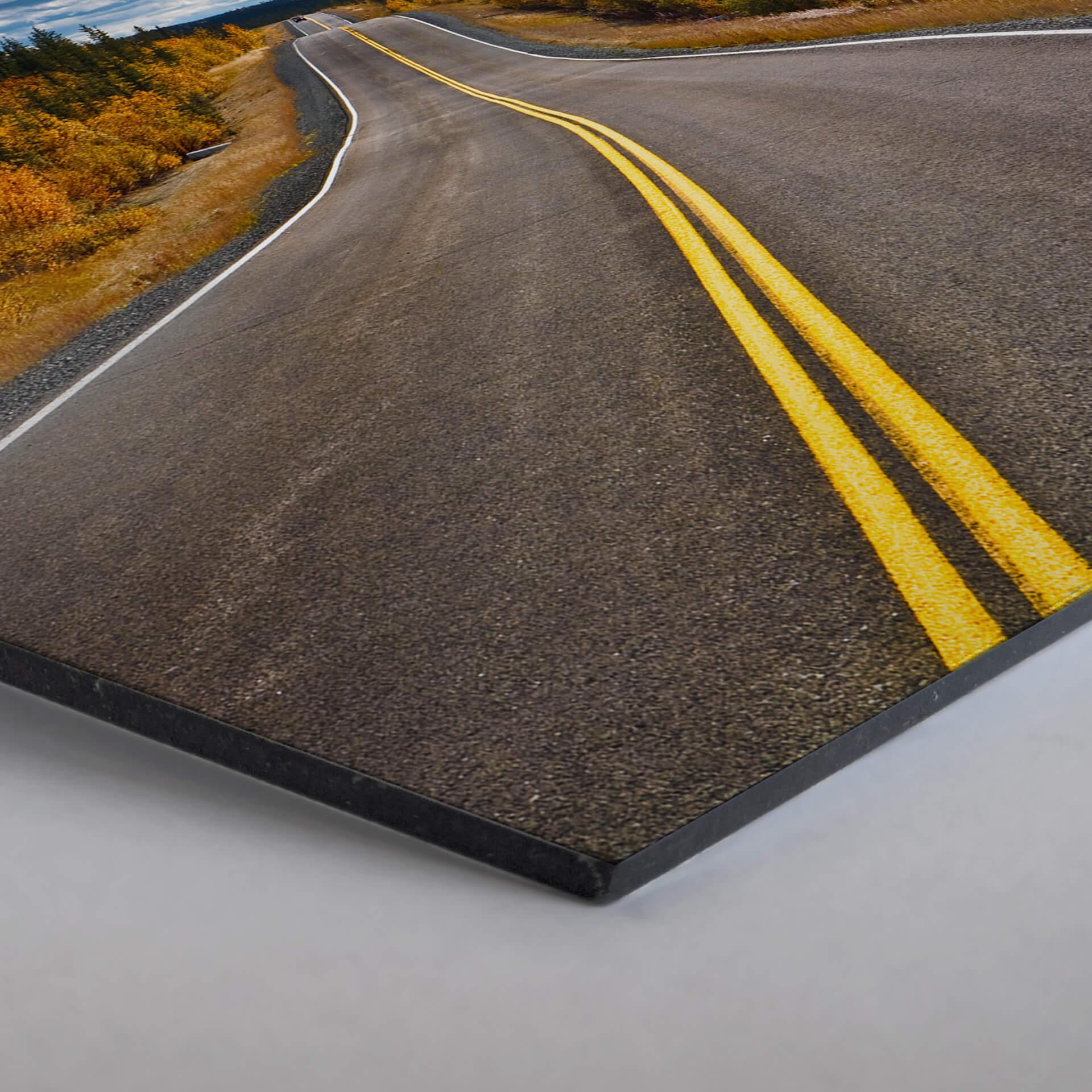 Hexagon - Alu-dibond - Road Trip