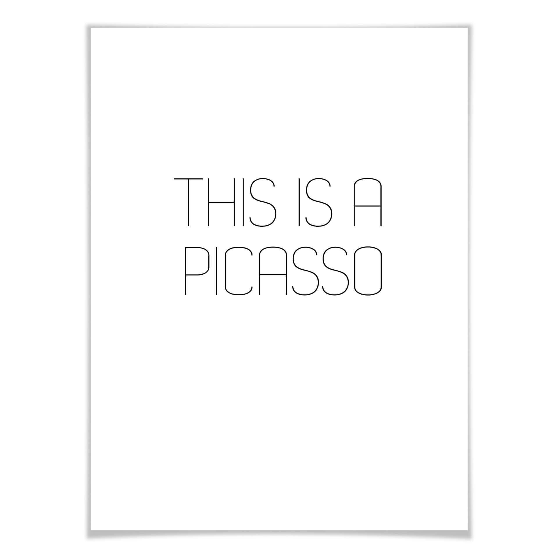 Póster Esto es un Picasso