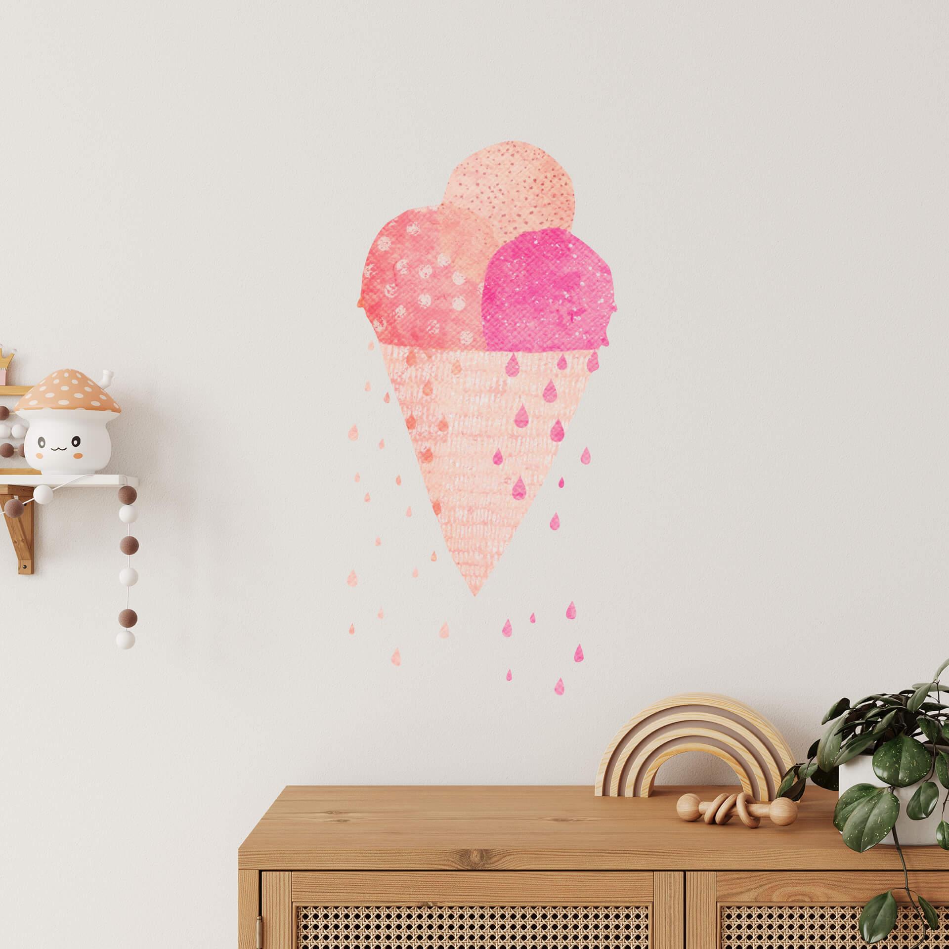 Muursticker Treechild - Ijsjes in de Zomer