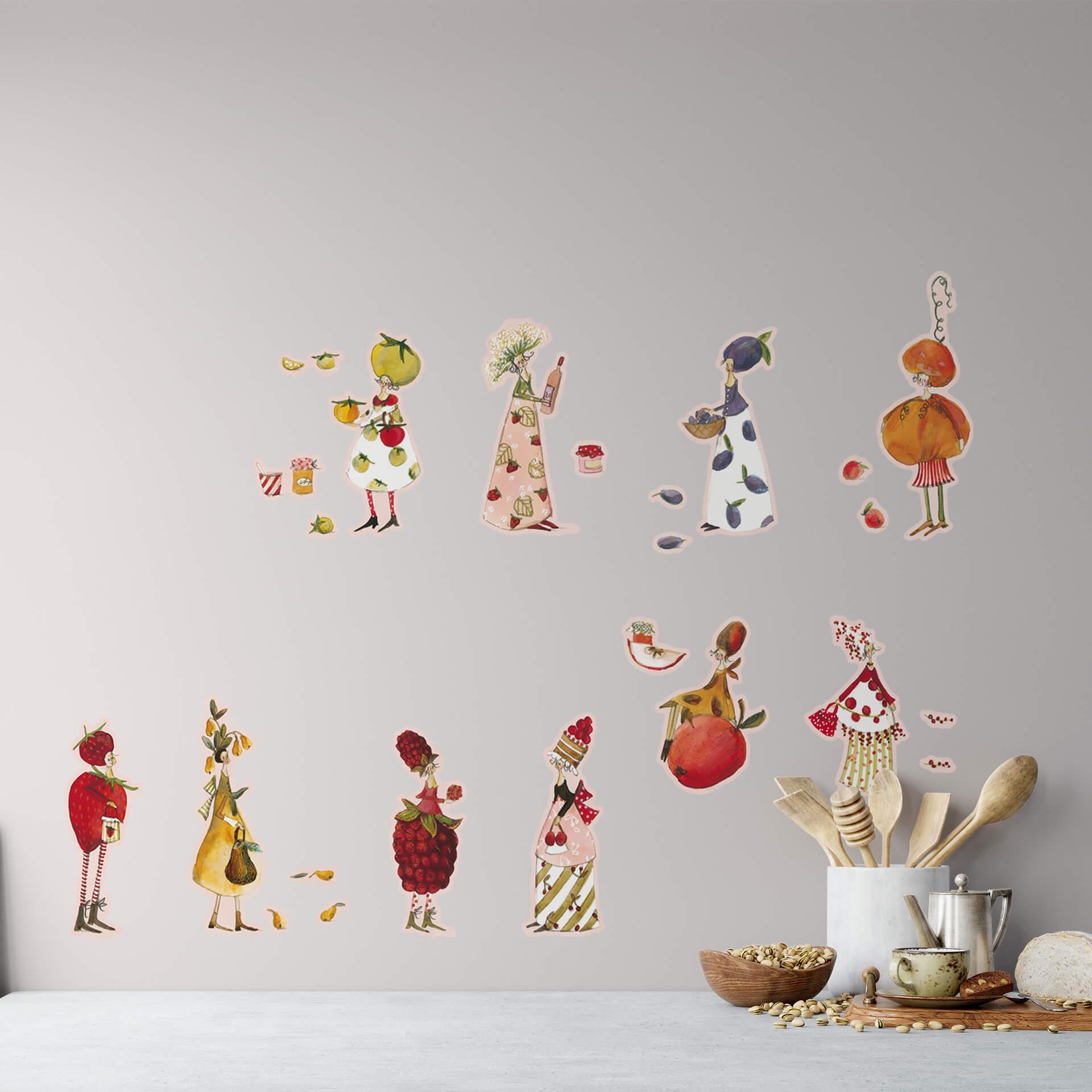 Muursticker set Leffler – Jamvrouwtjes