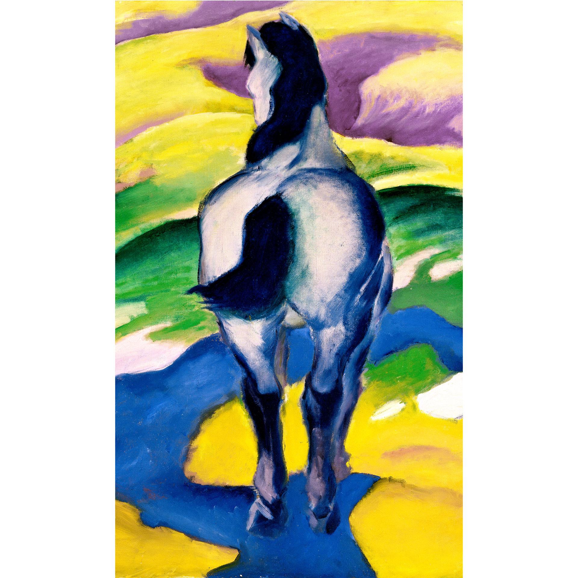 Fotobehang Marc - Blauw Paard II