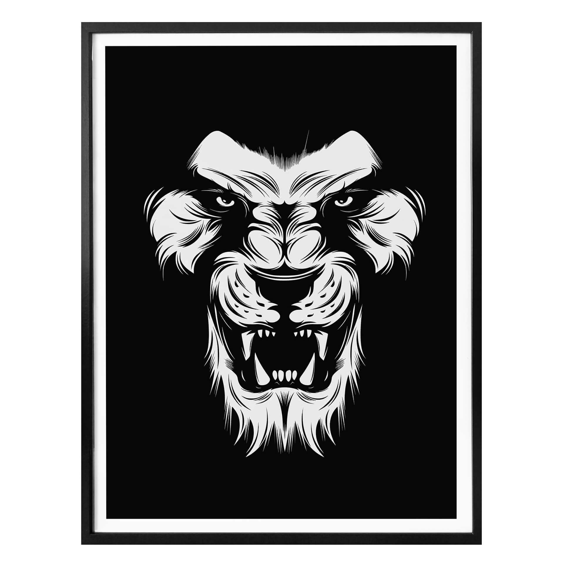 Póster Cara de león