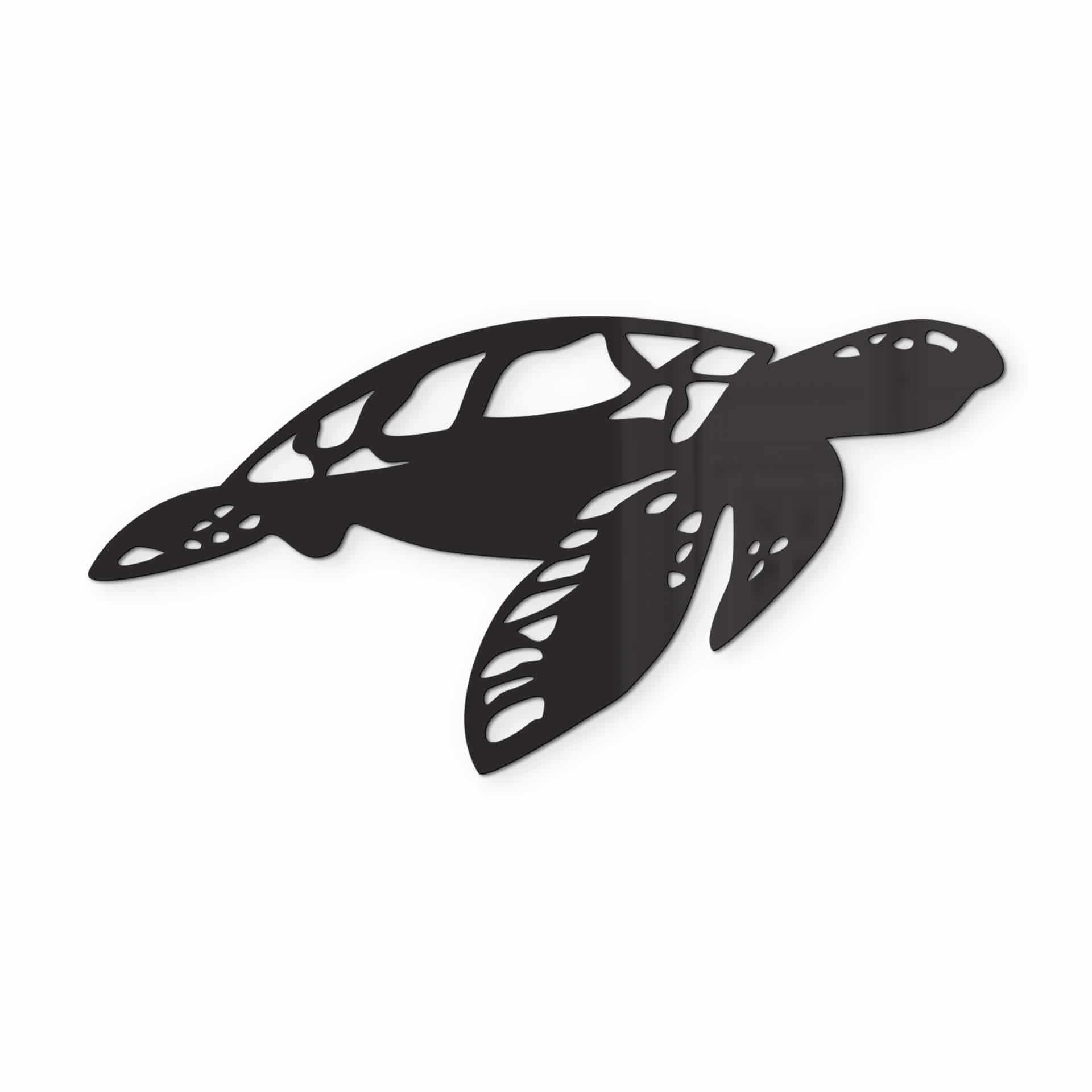 Decoración acrílica en forma de tortuga
