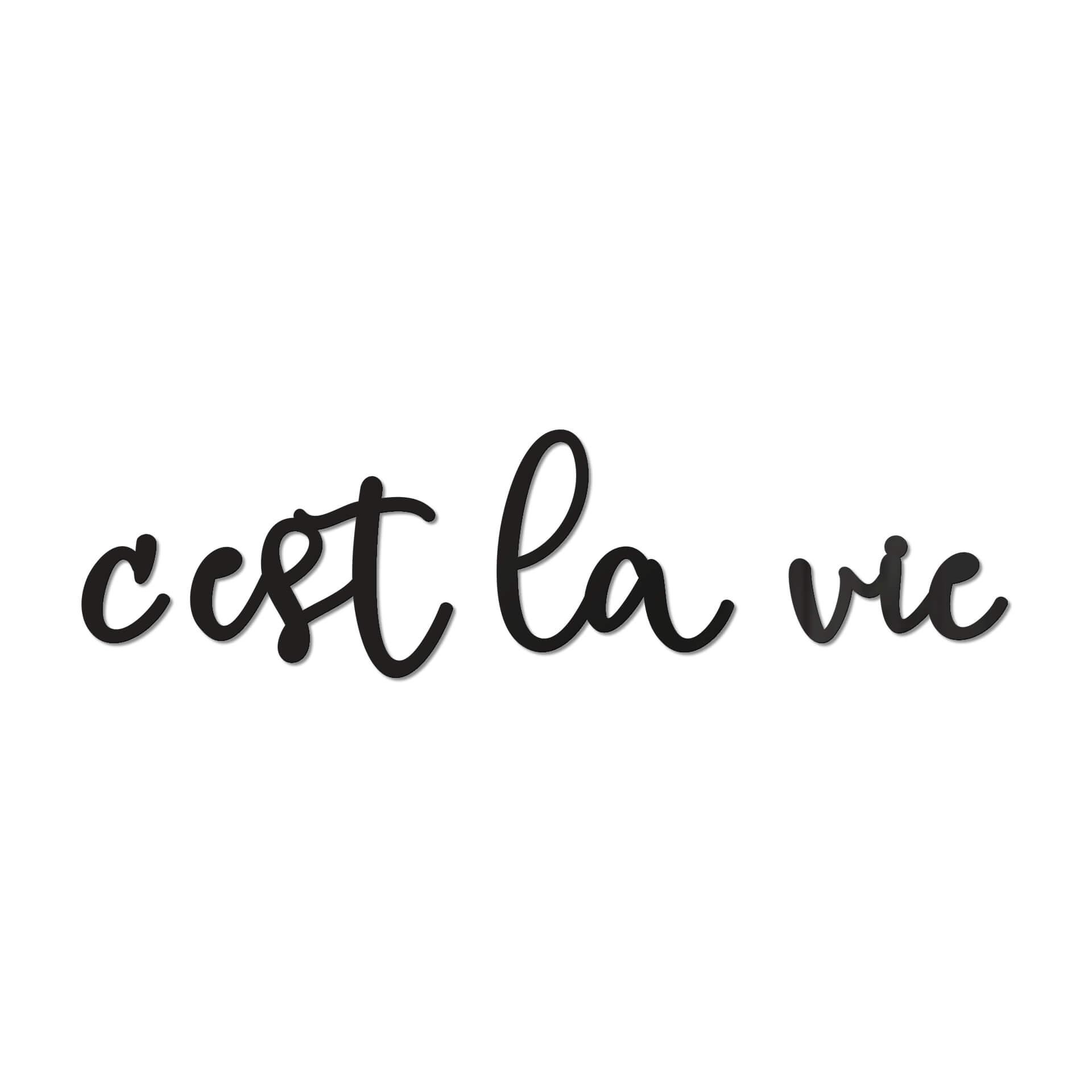 Scritta acrilico - C'est la vie