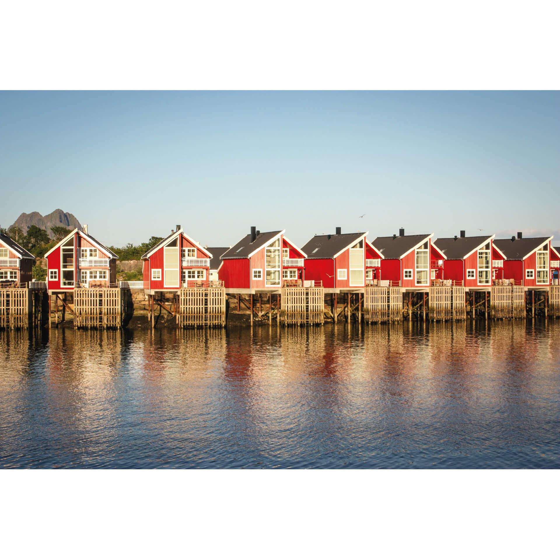 Fotobehang Vakantiehuisje