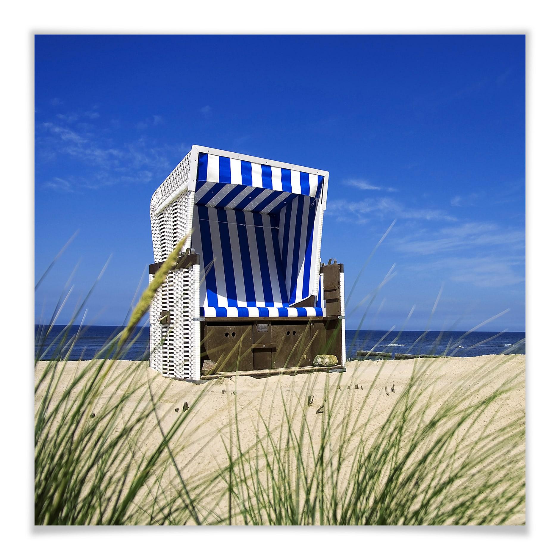 Poster - Corbeille de plage - carré