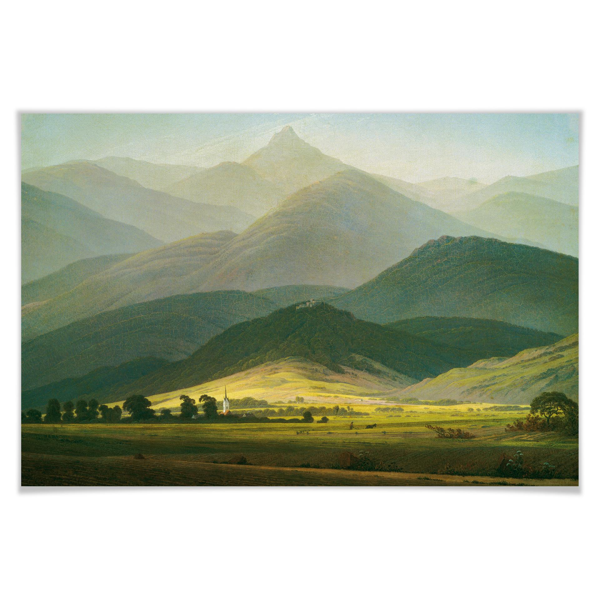 Poster Friedrich - Berglandschaft