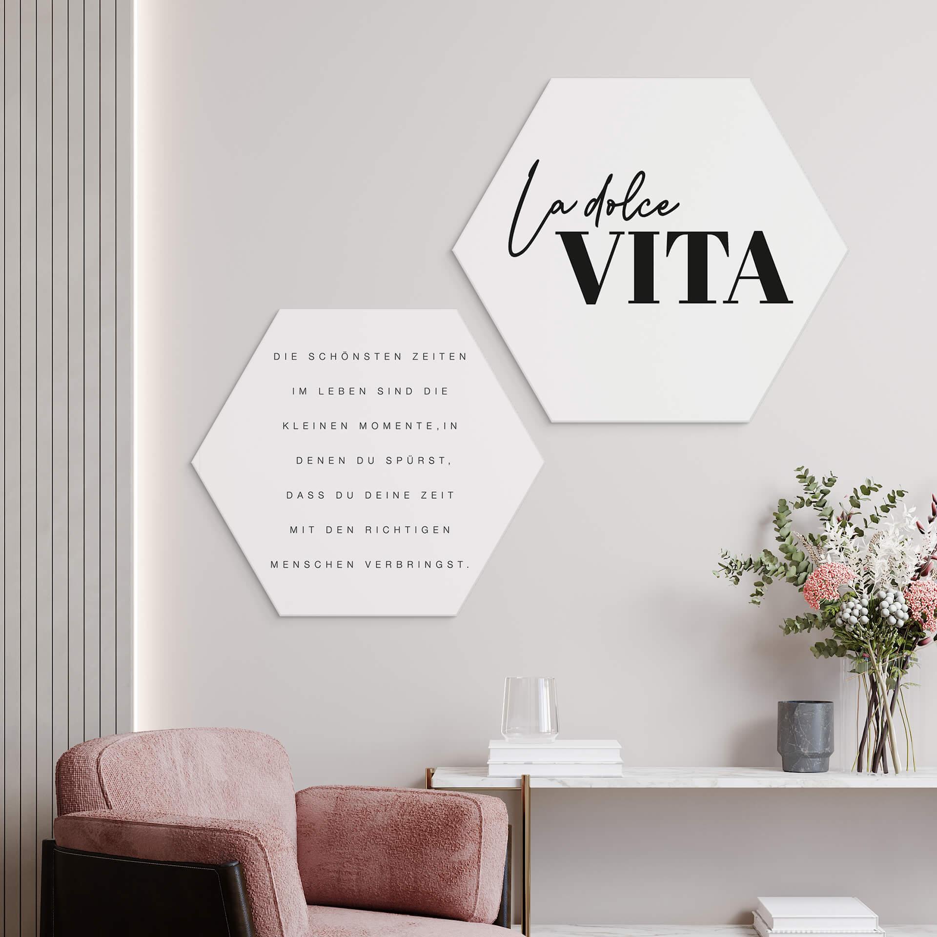 Hexagon Dibond La Dolce Vita