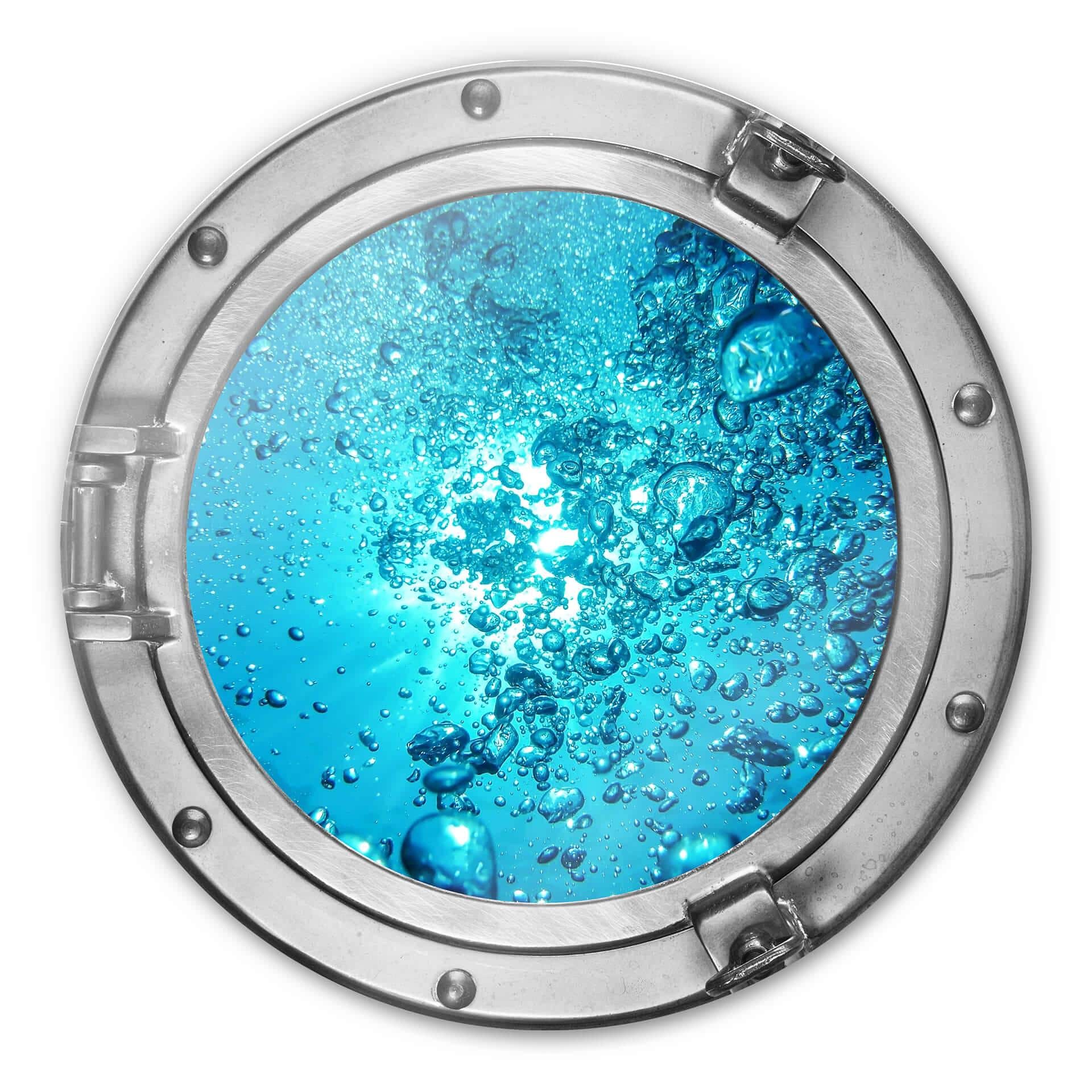 Glasschilderij rond 3D optiek - Sound of the Ocean
