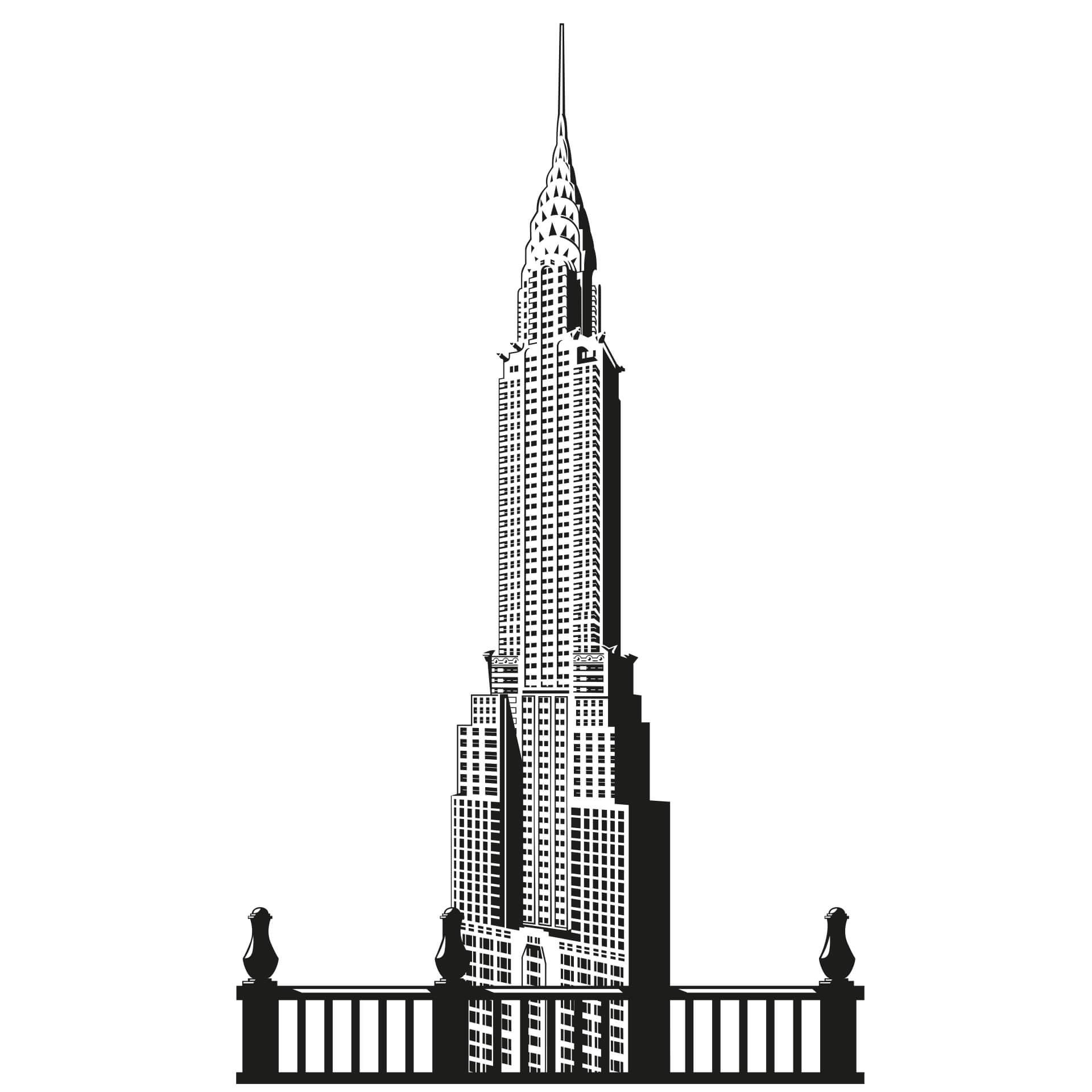Wandtattoo Chrysler Building