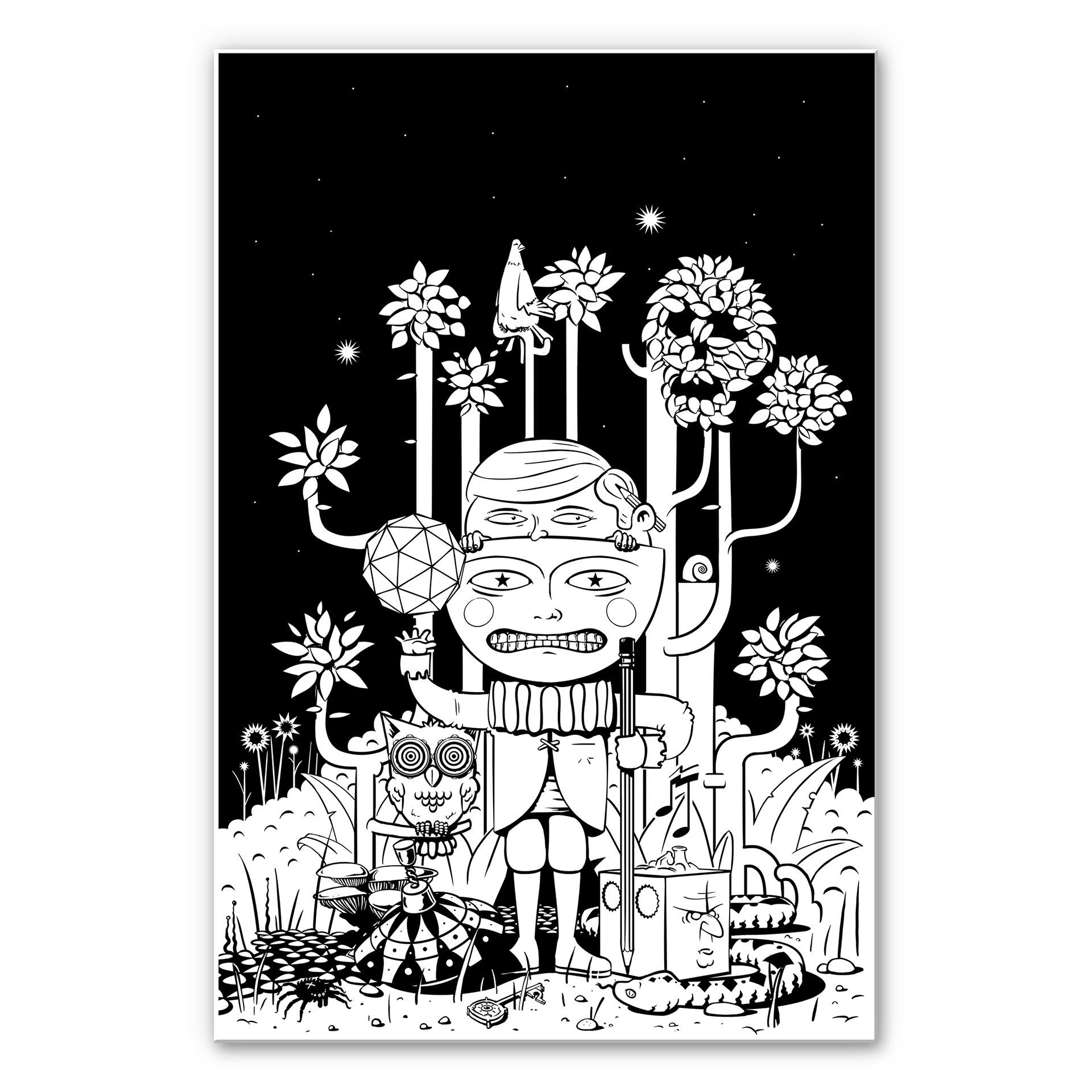 Wandbild Drawstore - In the Woods