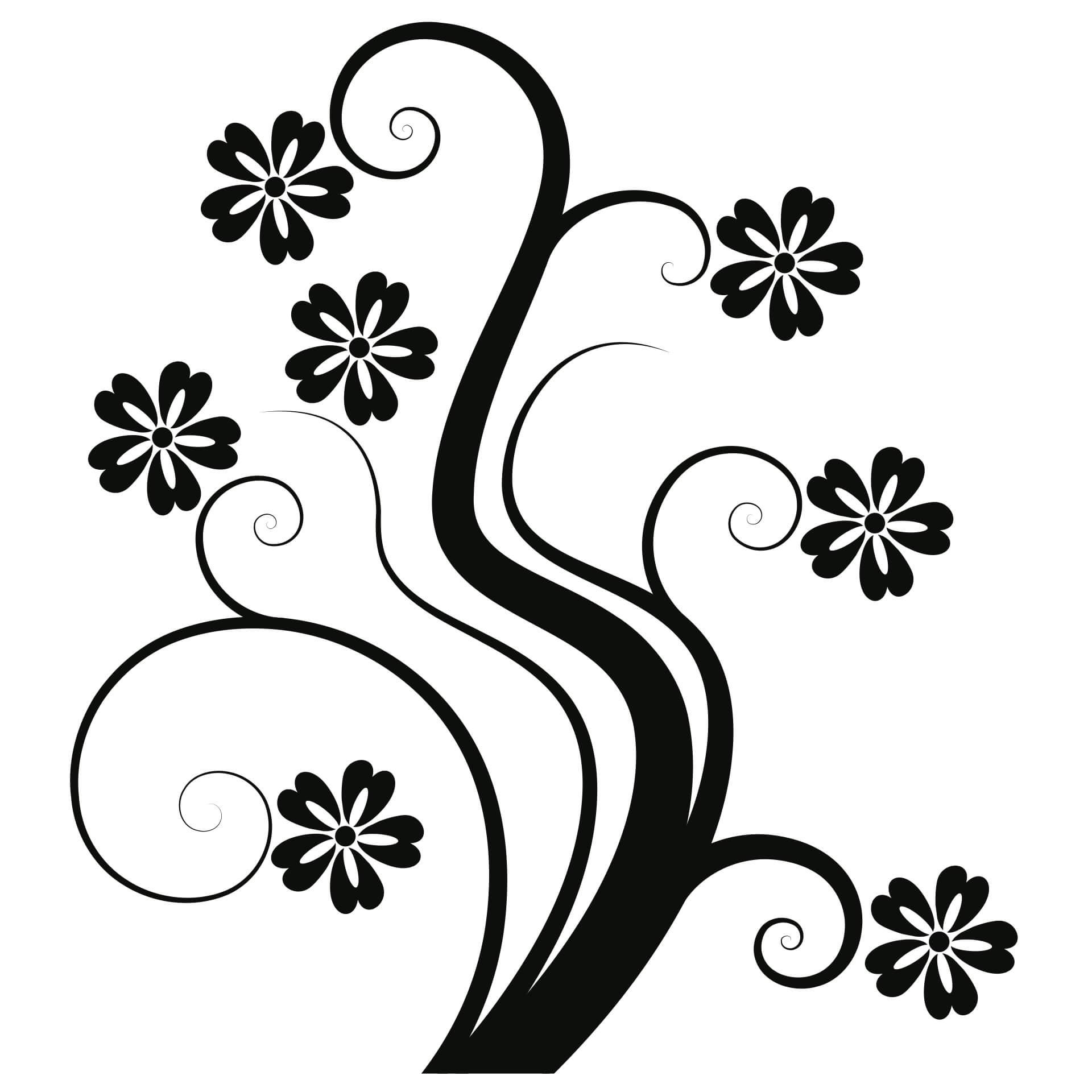 Muursticker Bloem Victoria