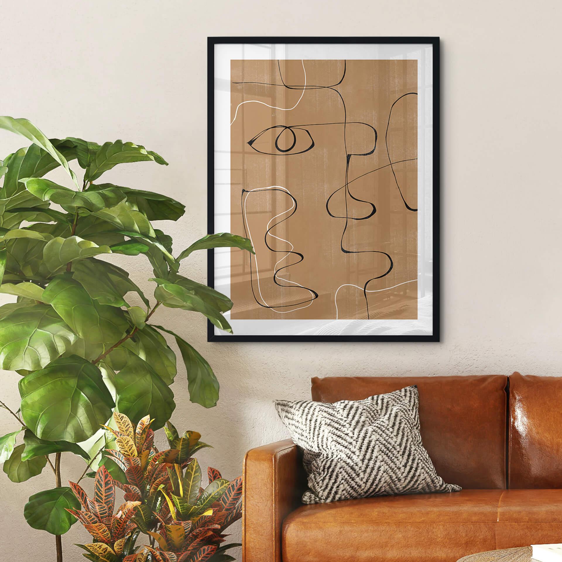 Plakat The Miuus Studio - Abstrakcyjna twarz