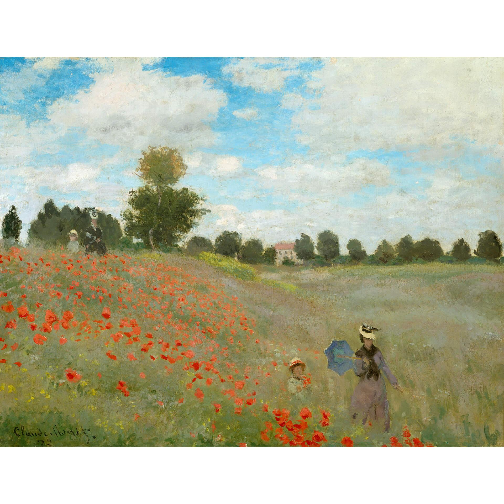 Fototapete Monet - Mohnfeld bei Argenteuil - 336x260 cm
