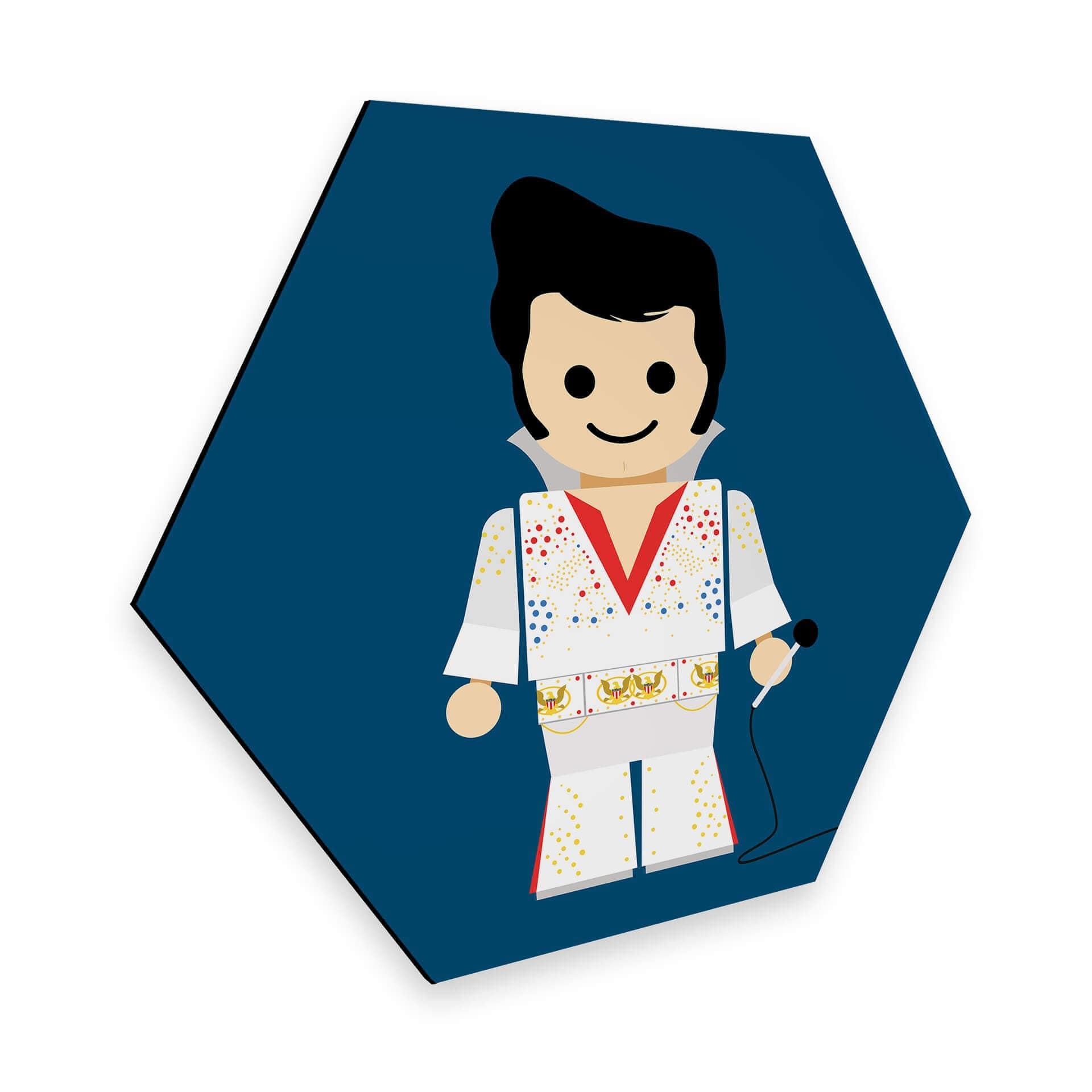 Hexagon - Alu-Dibond Gomes - Elvis