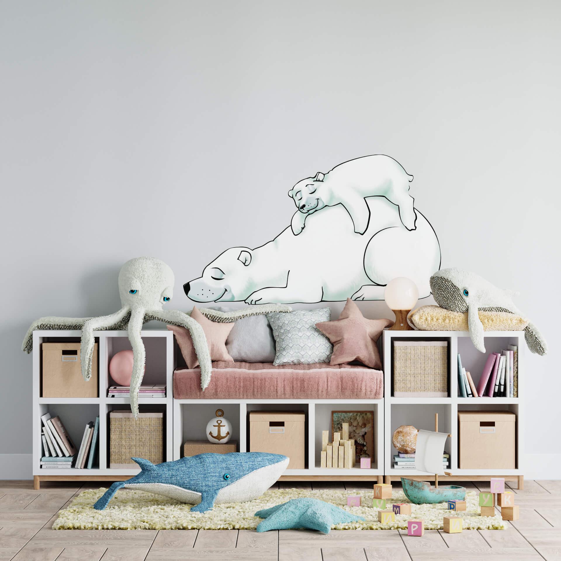 Wallsticker isbjørne