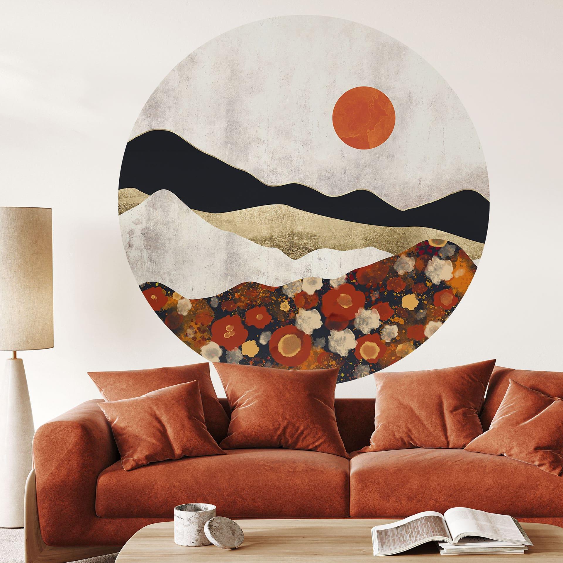 Wall Sticker Efterårsagtigt bjerglandskab - SpaceFrog Designs
