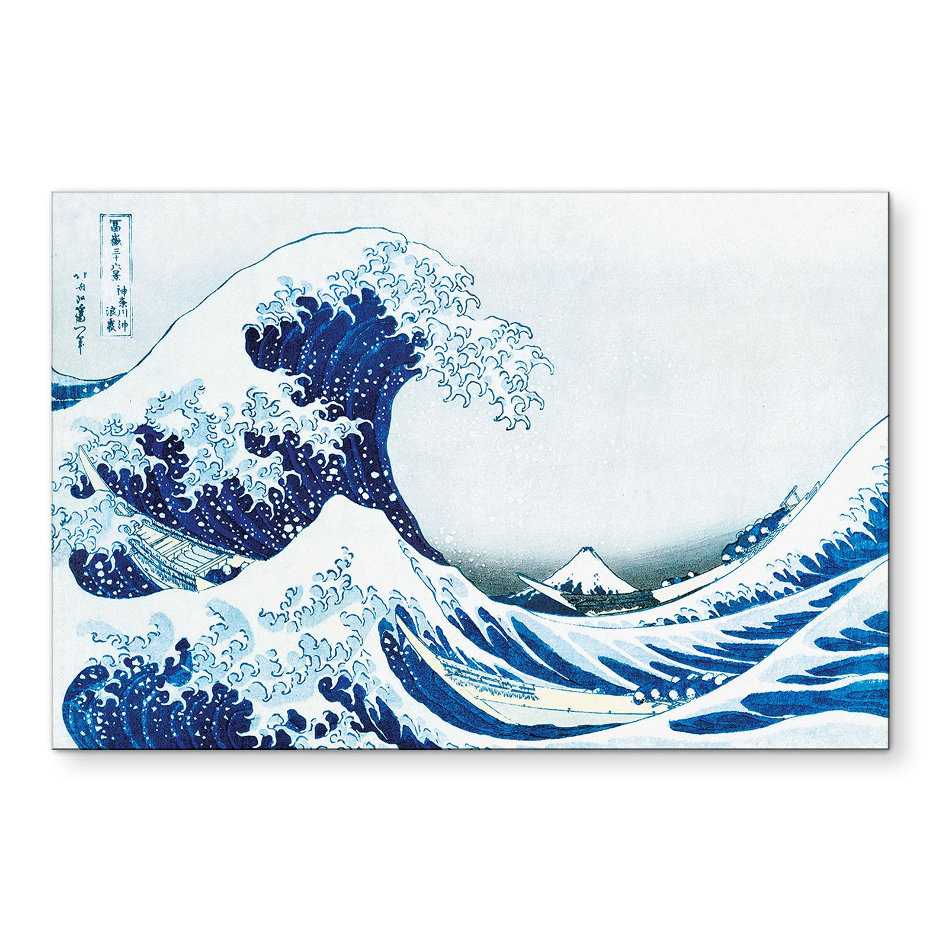 Wandbild Hokusai - Die große Welle von Kanagawa - Alu-Dibond