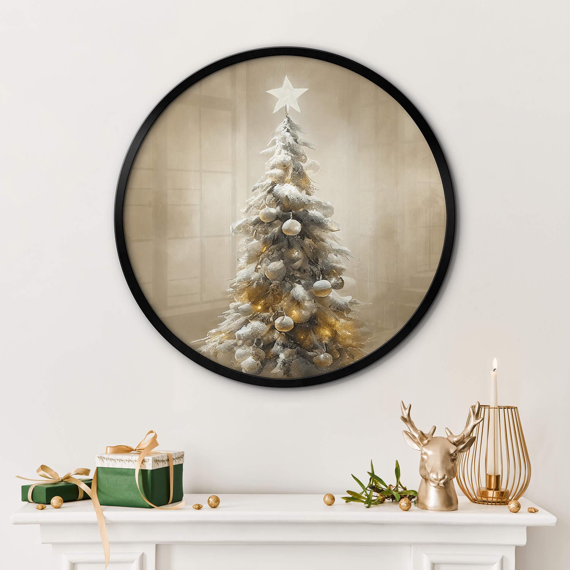 Plakat Treechild - Golden Christmas Tree