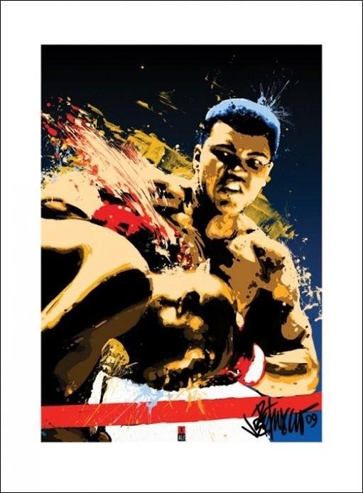 Plakat Muhammad Ali - Sting kunsttryk (60 x 80 cm)