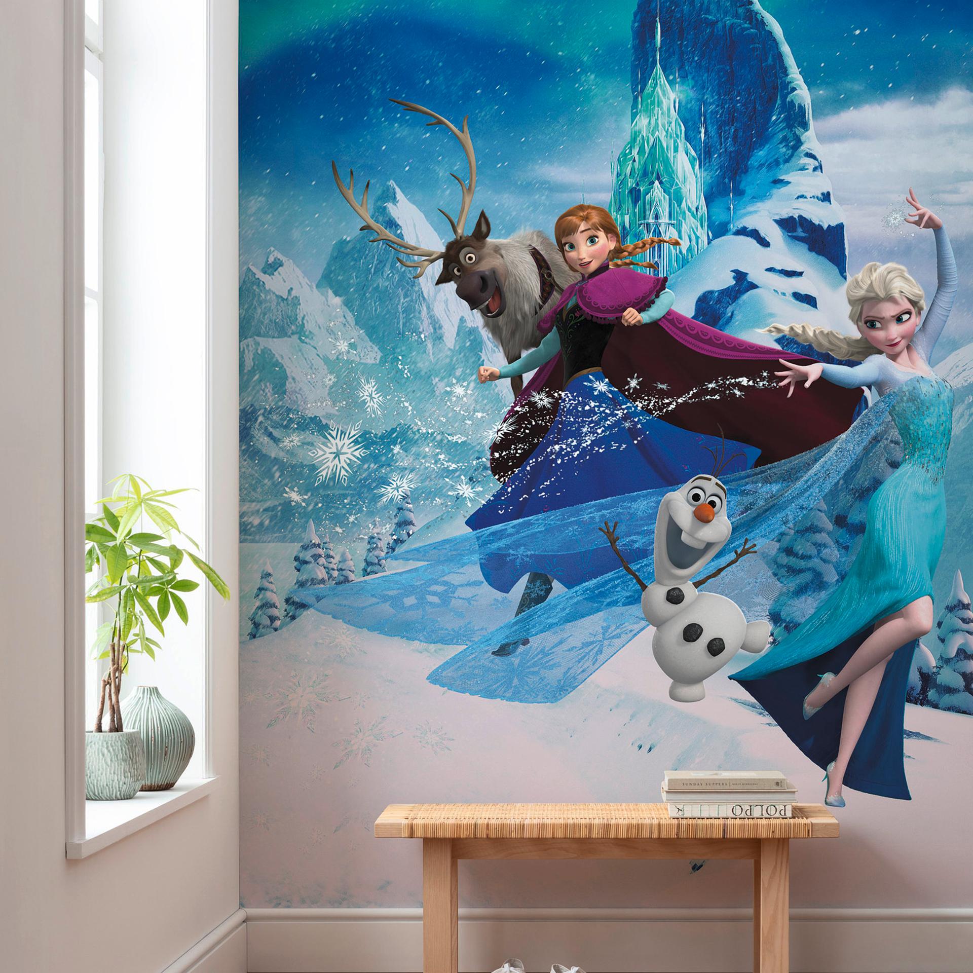Vlies behang - Frozen Elsa's Magie - 200 x 280 cm