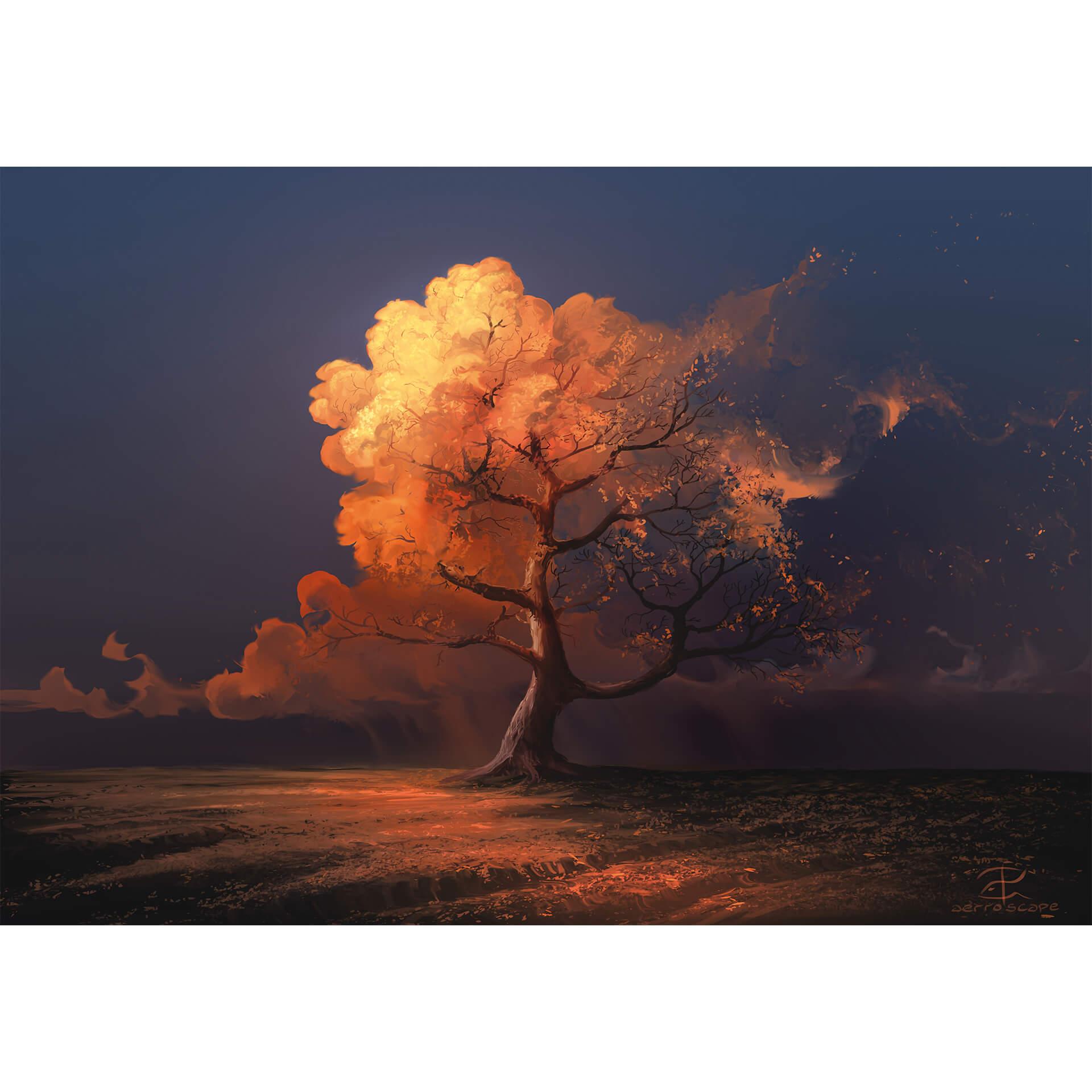 Fotobehang Aerroscape - Autumn Fantasy