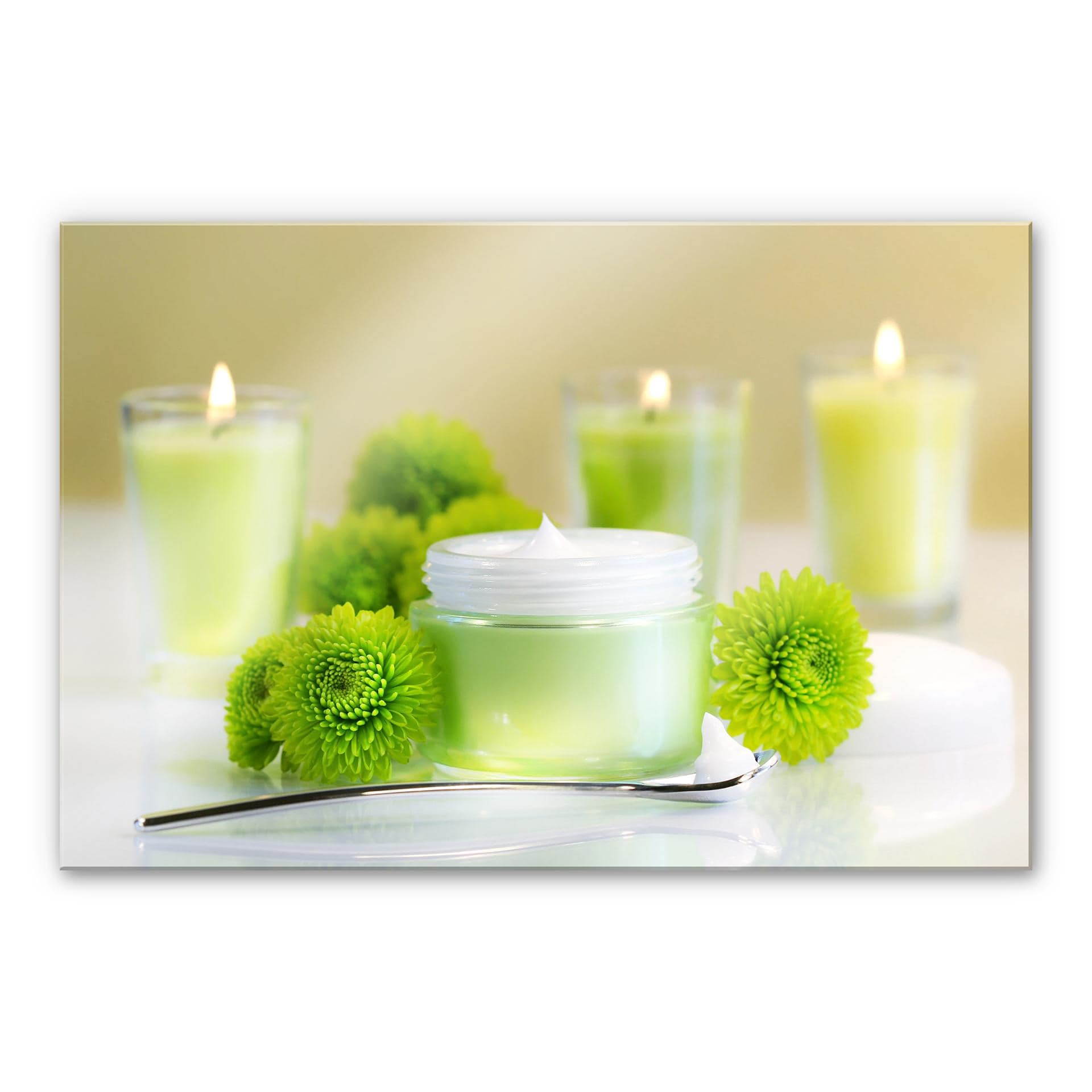 Tableau en verre acrylique - Candle Lemon