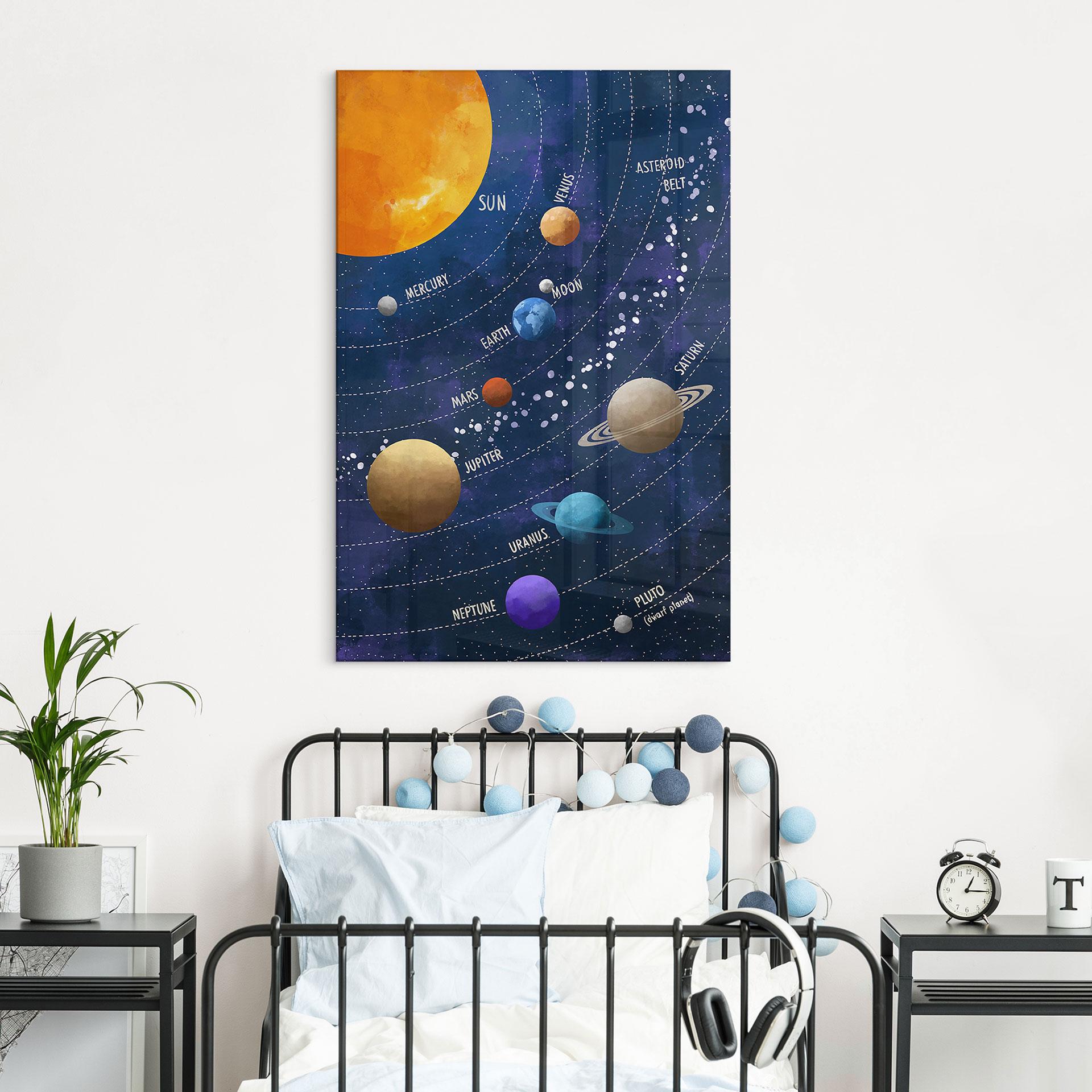 Acrylglas zonnestelsel met planeten en zon - Cats & Dotz