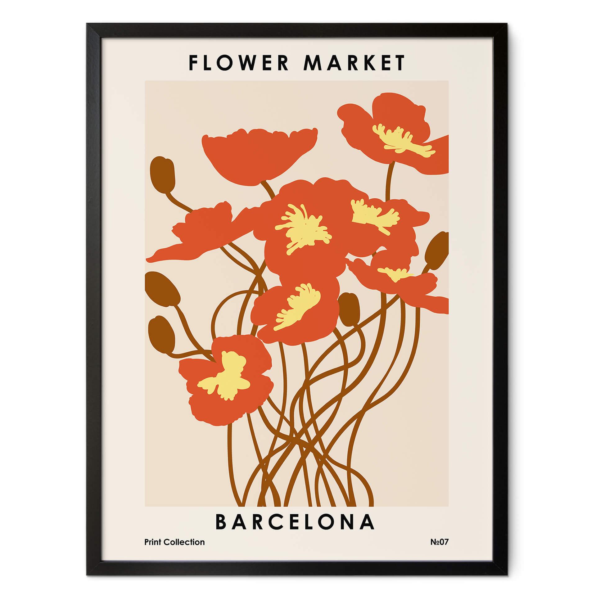 Poster NKTN - Blomstermarknad - Barcelona