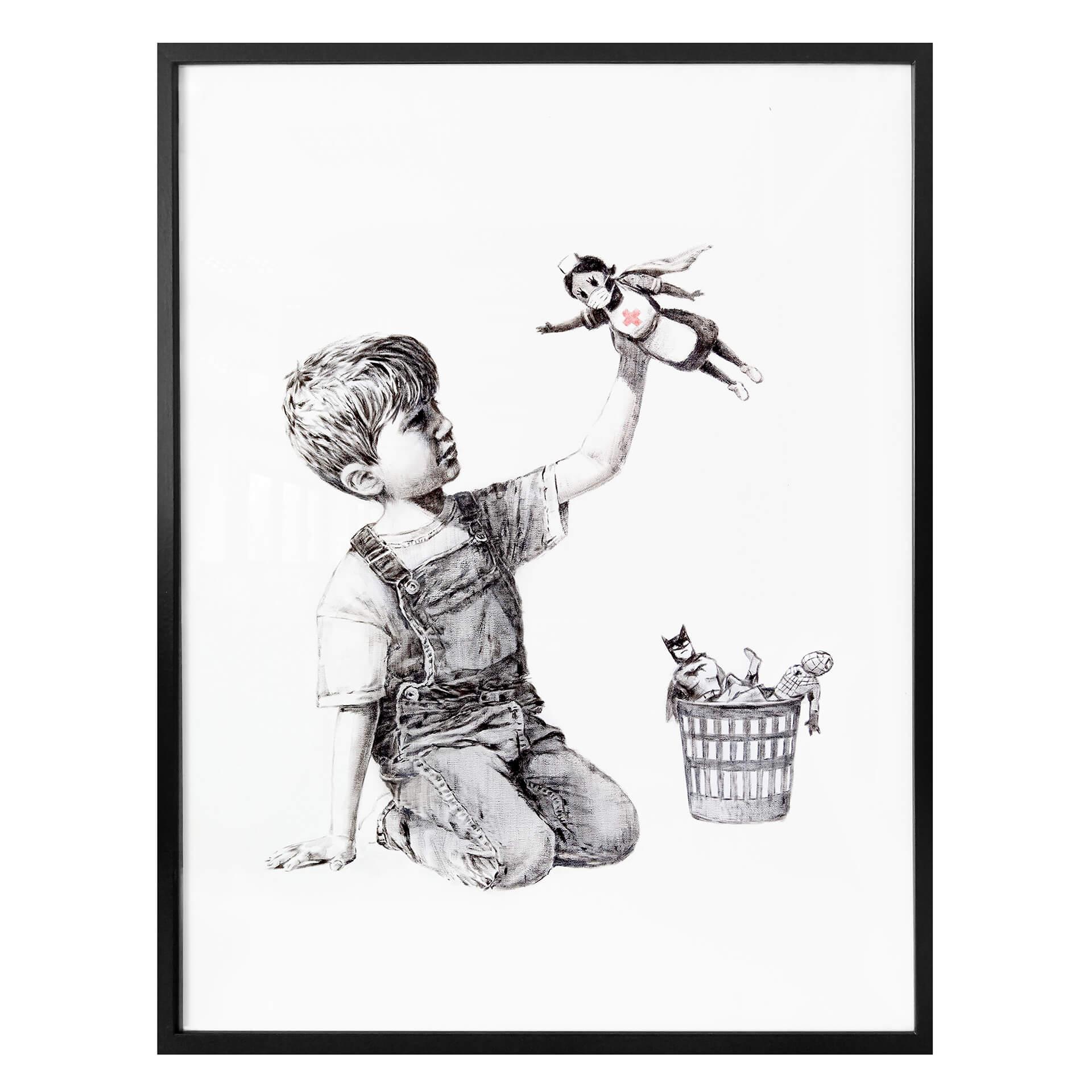 Plakat - Banksy - Real Hero