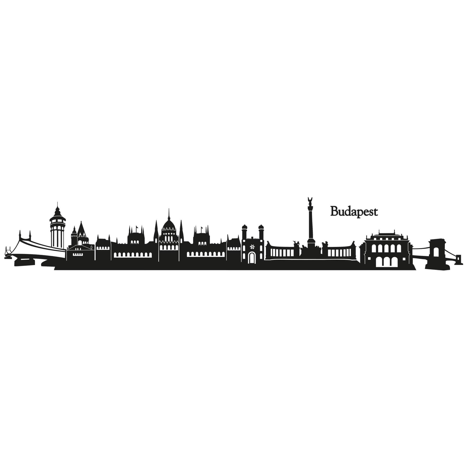 Wallsticker Budapest Skyline