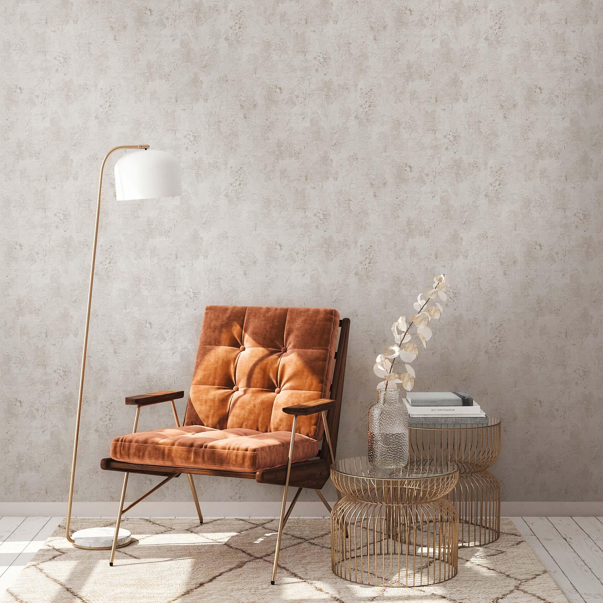 A.S. Création non-woven tapet BOS - sten look beton look lys grå, beige, grå