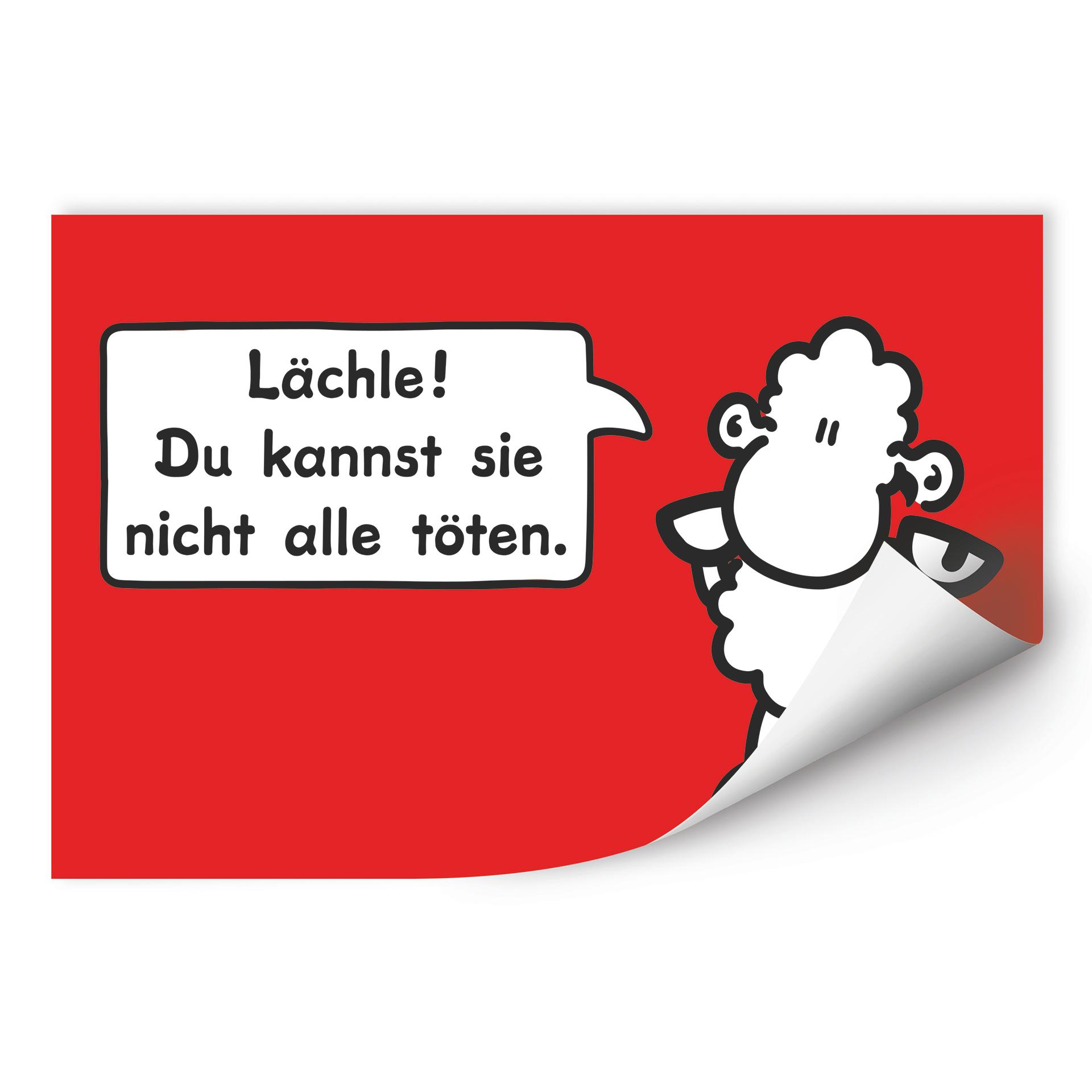 Wallprint W - sheepworld Worthelden Lächle