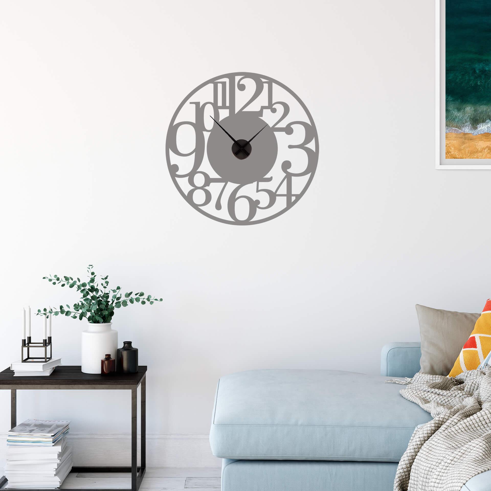 Adesivo murale + Orologio moderno XXL