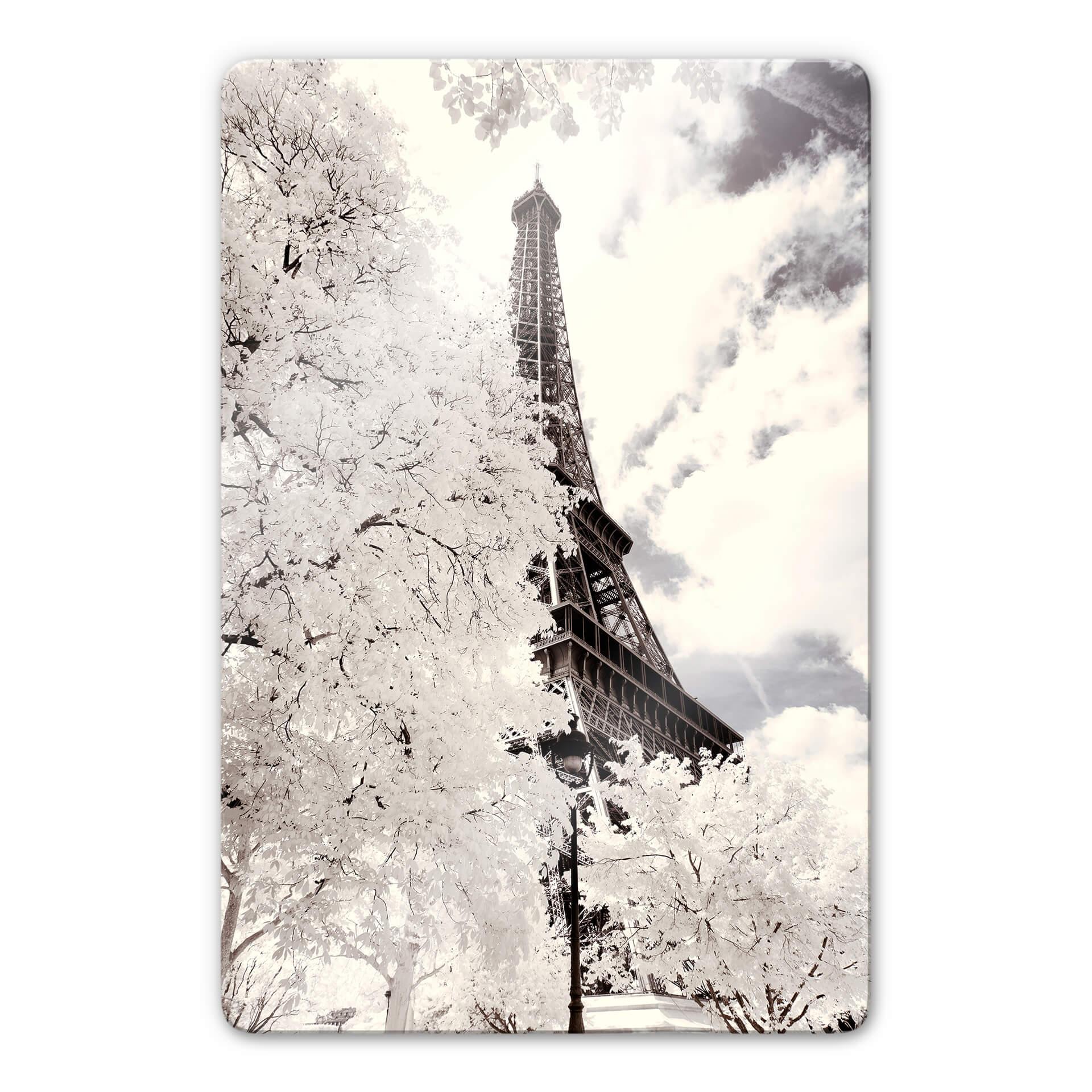 Glasschilderij Hugonnard - White Paris