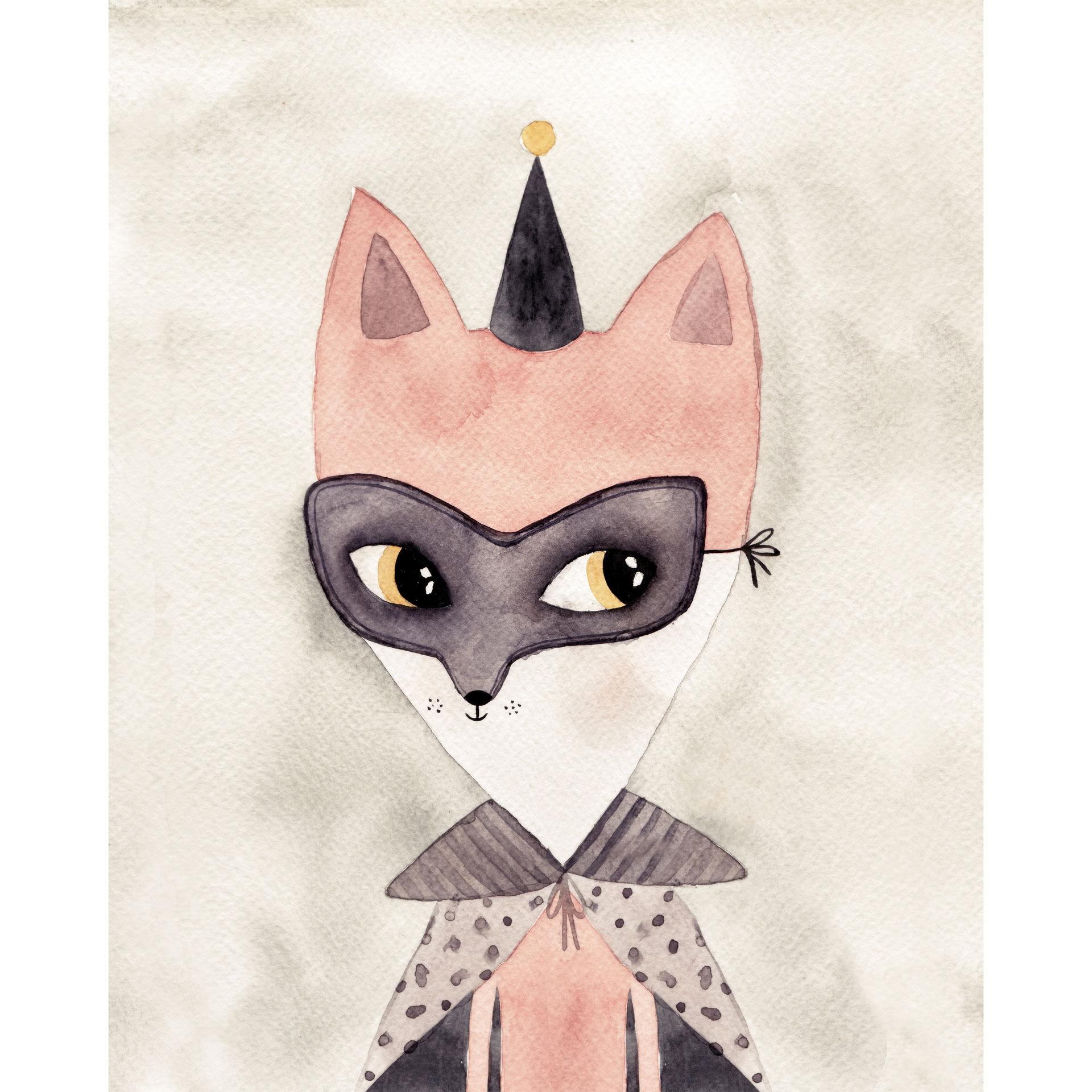 Fotobehang Carnival Fox