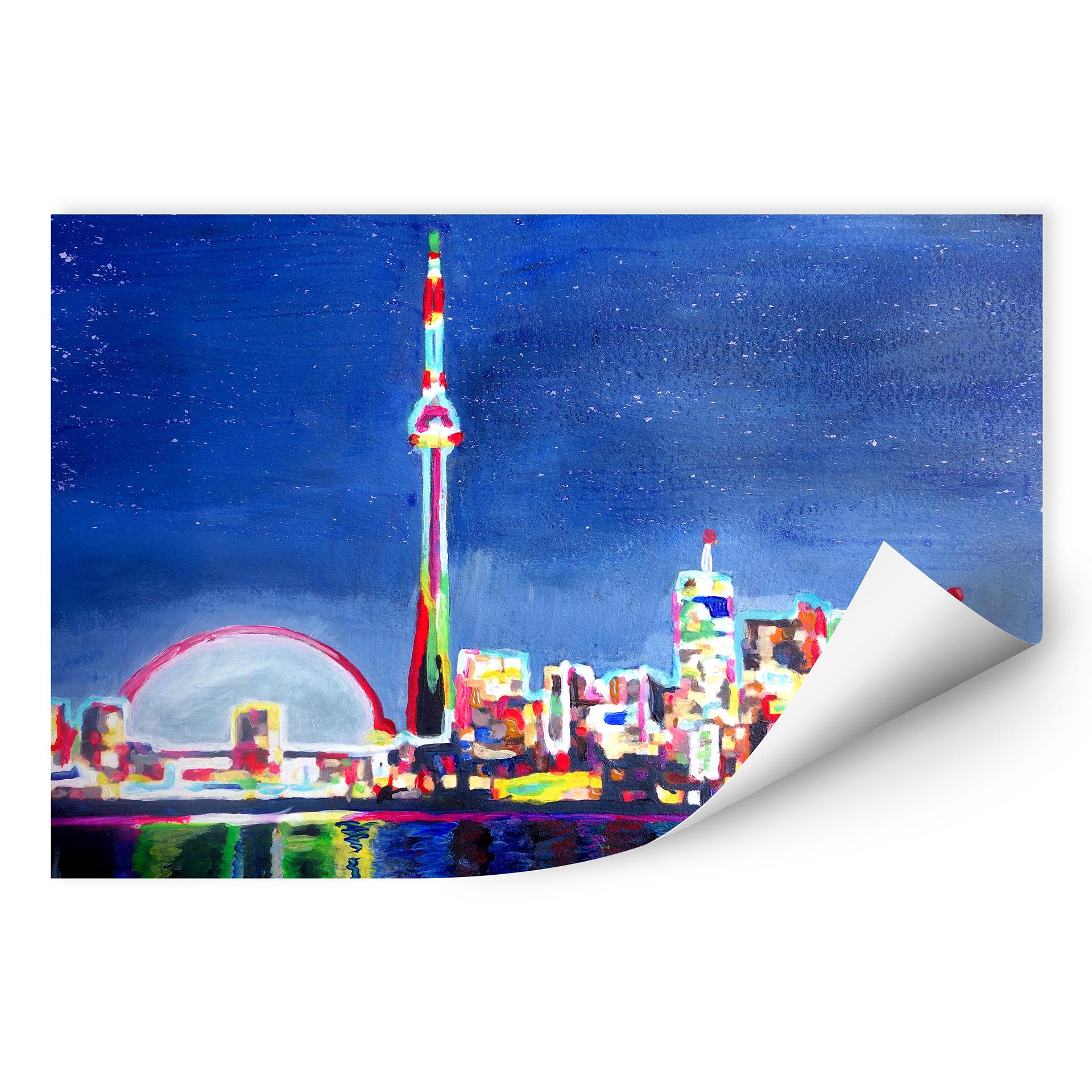 Muurprints Bleichner - Toronto in Neon