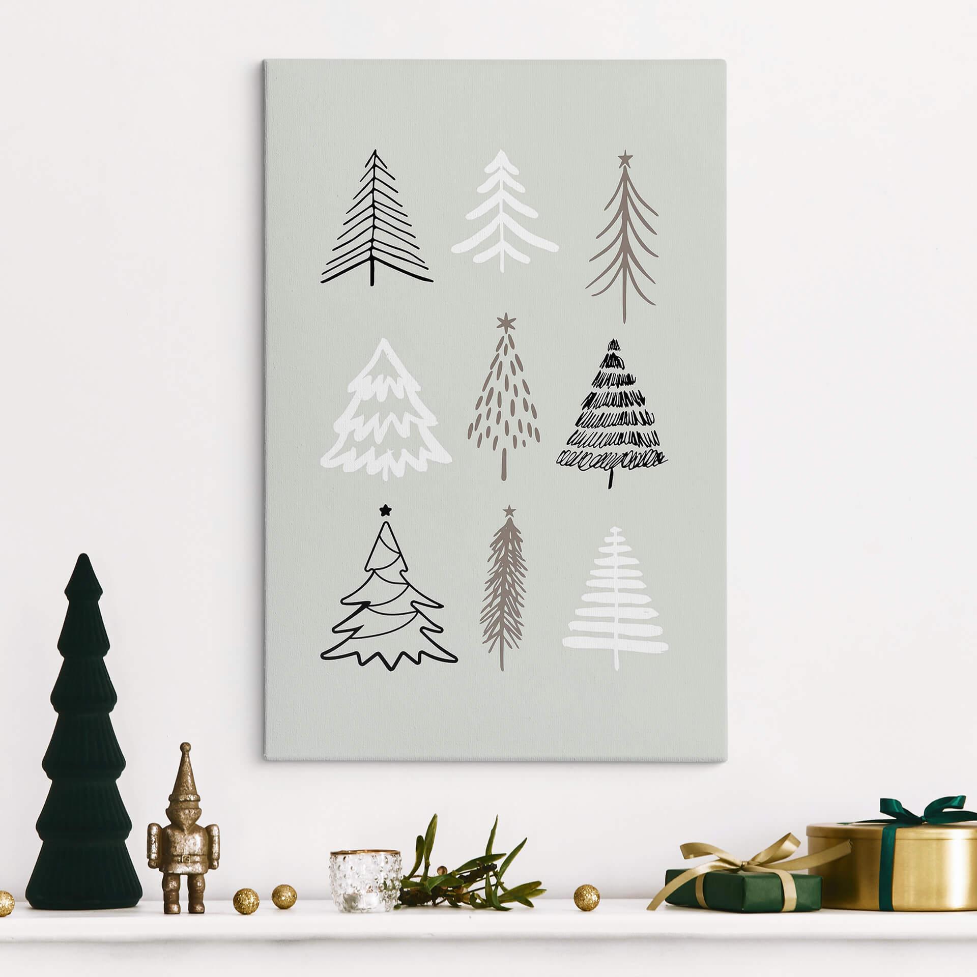 Lærredsprint - Kristina - Oh Christmas Trees