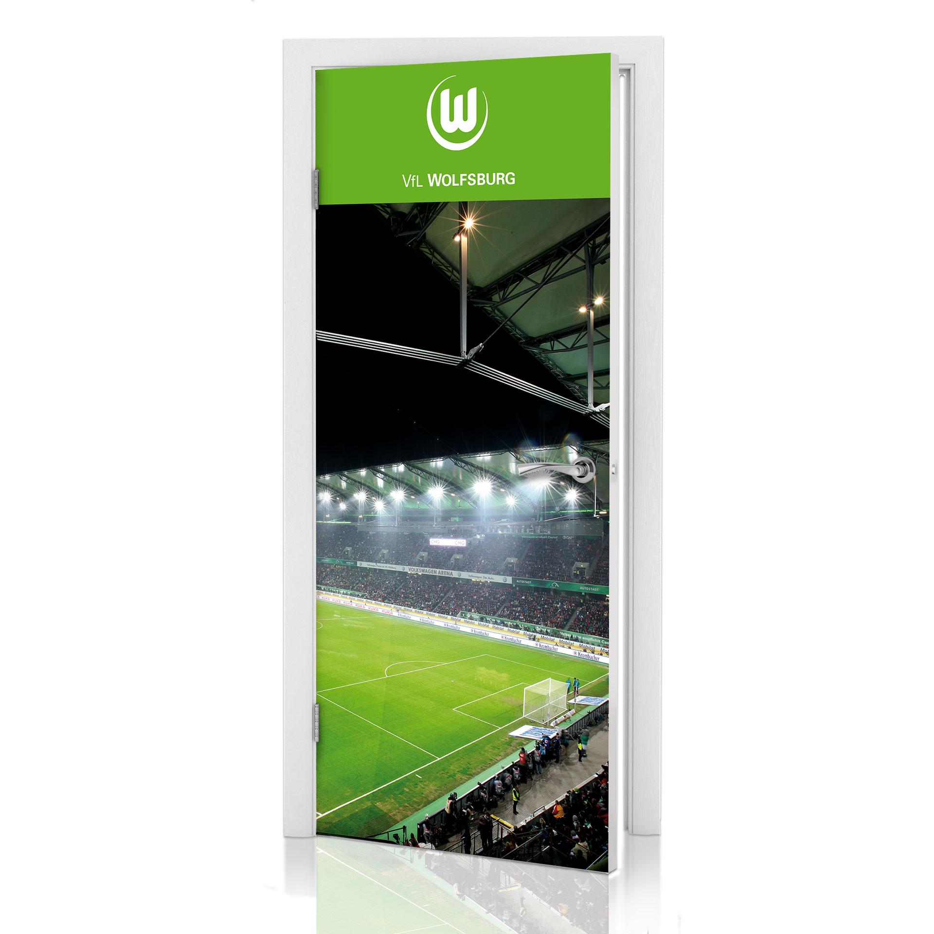 Türdesign VfL Wolfsburg Volkswagen Arena 91x200 cm