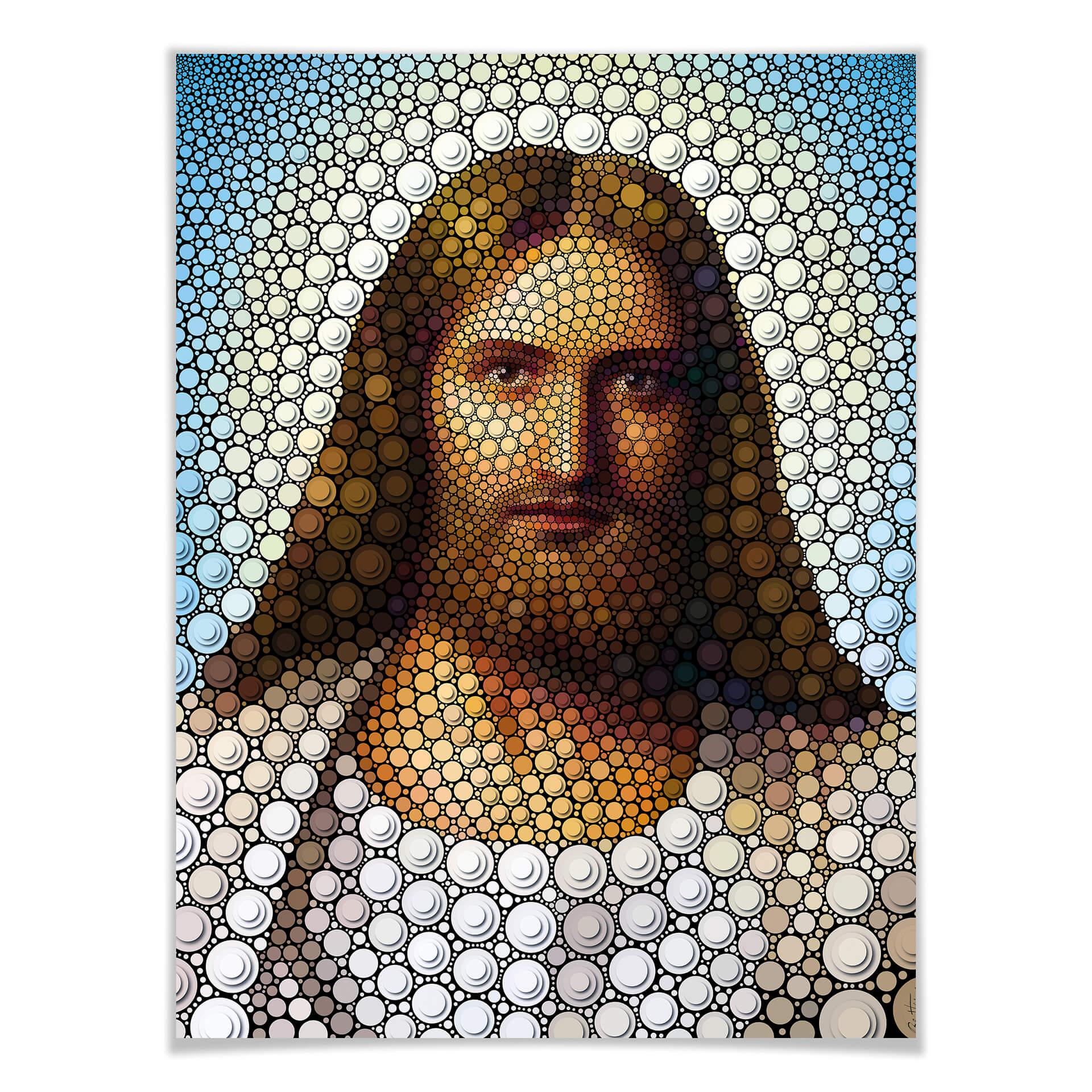 Plakat Ben Heine - Circlism: Jezus Chrystus