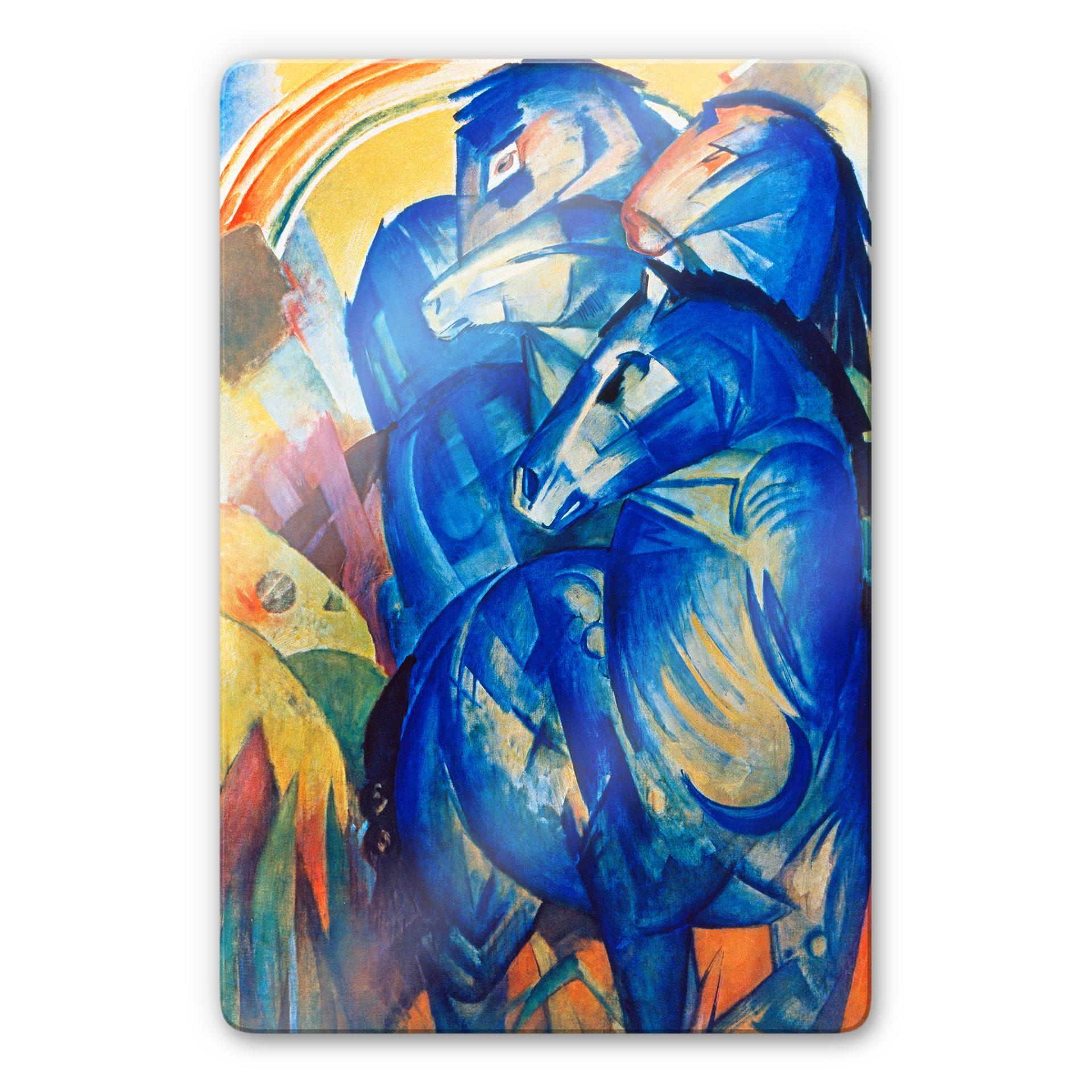 Tableau en verre - Marc - Tour des chevaux bleus