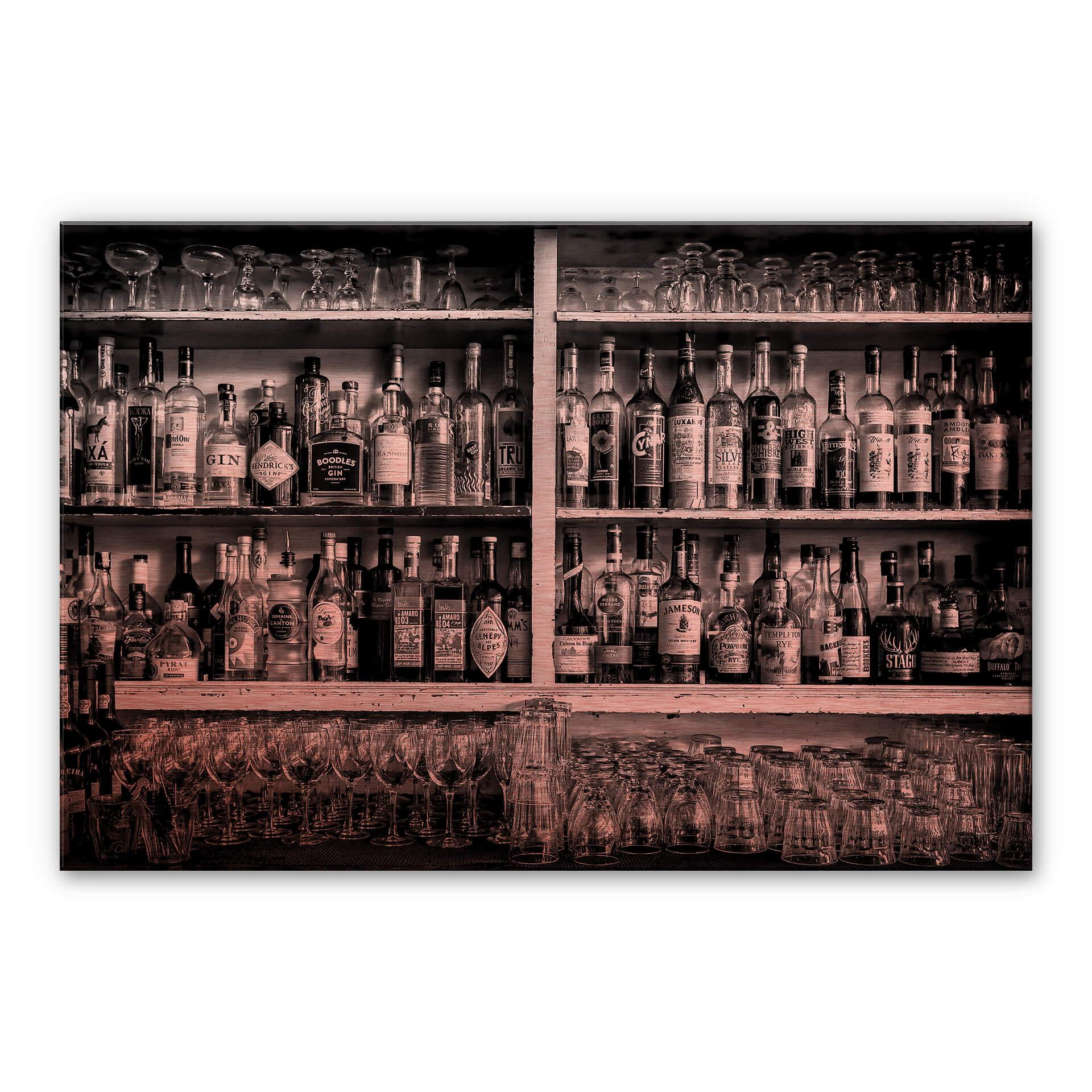 Alu-Dibond Kopereffect - Klein - Classic Bar