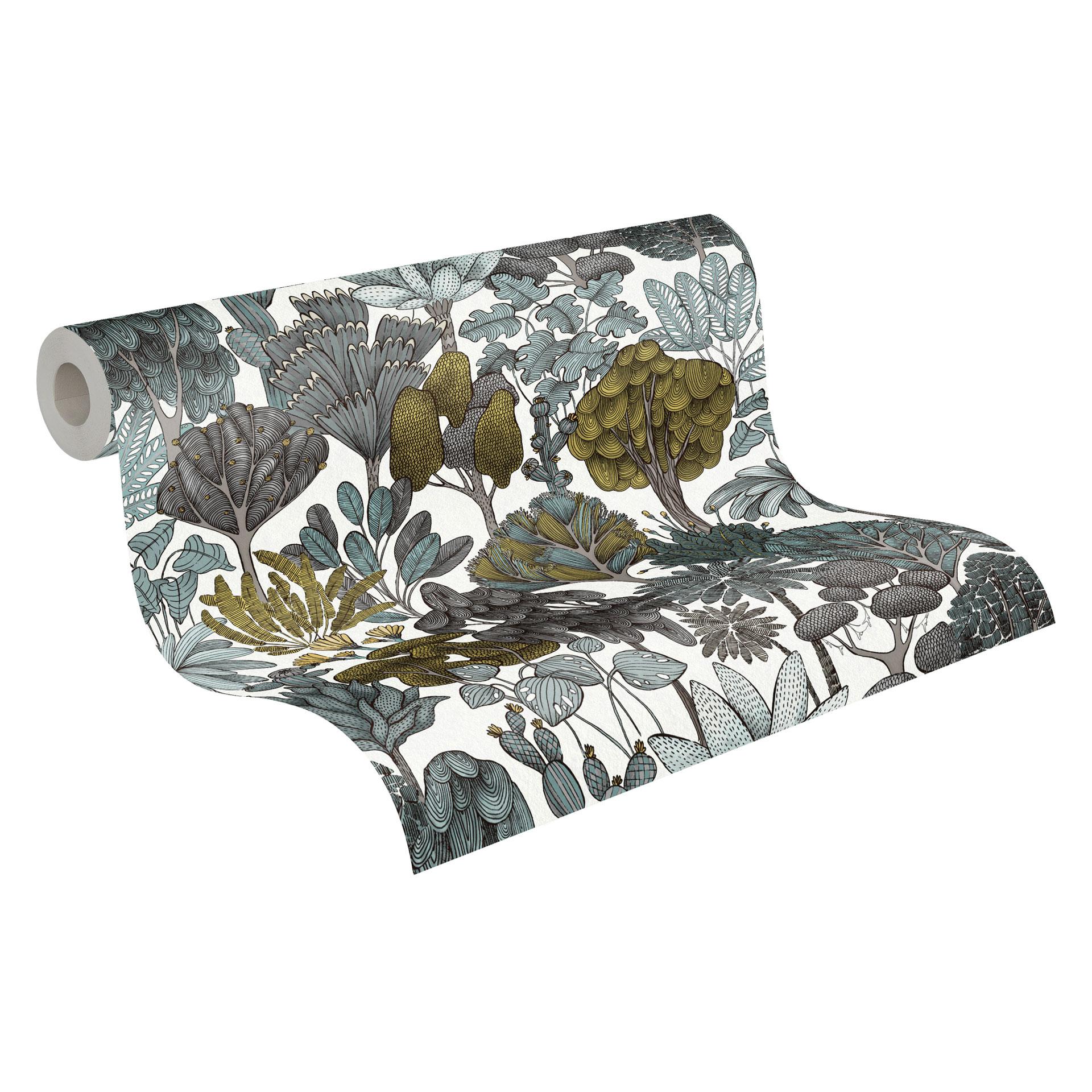 Architects Paper Floral Impression - Papier peint intissé jungle, vert
