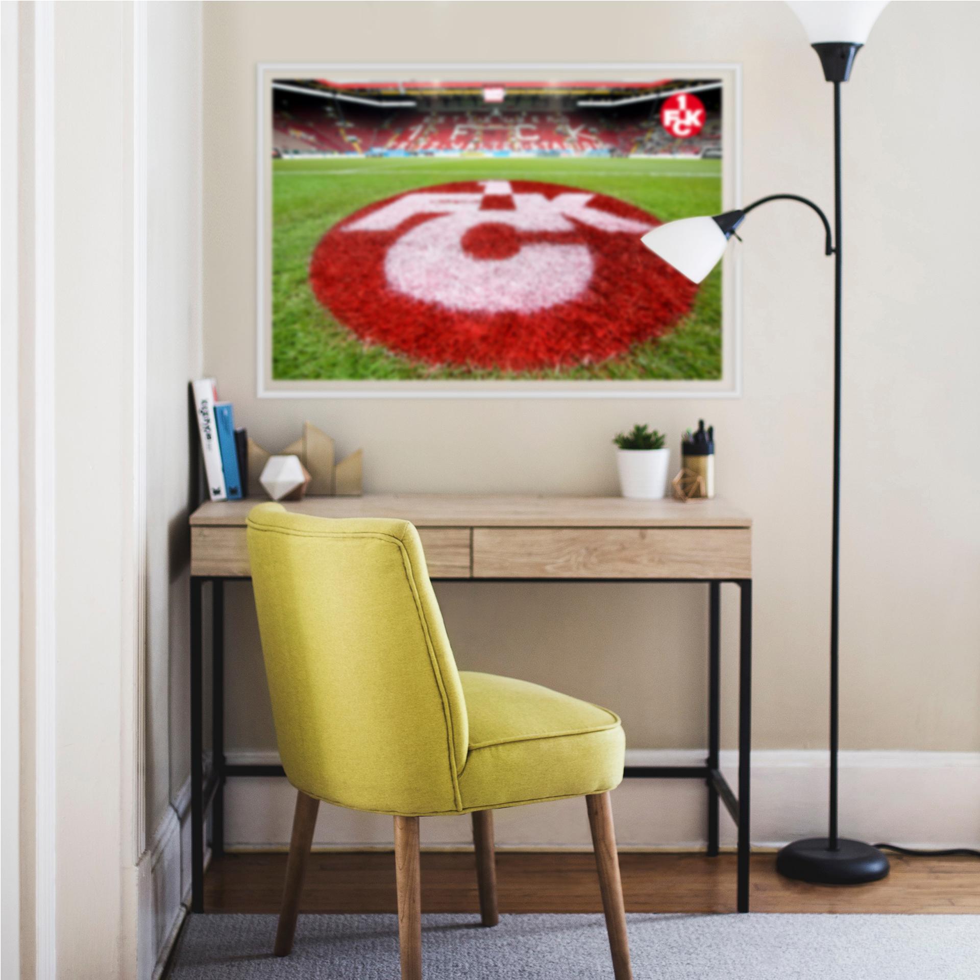 Wallprint 1. FC Kaiserslautern - Rasen Logo